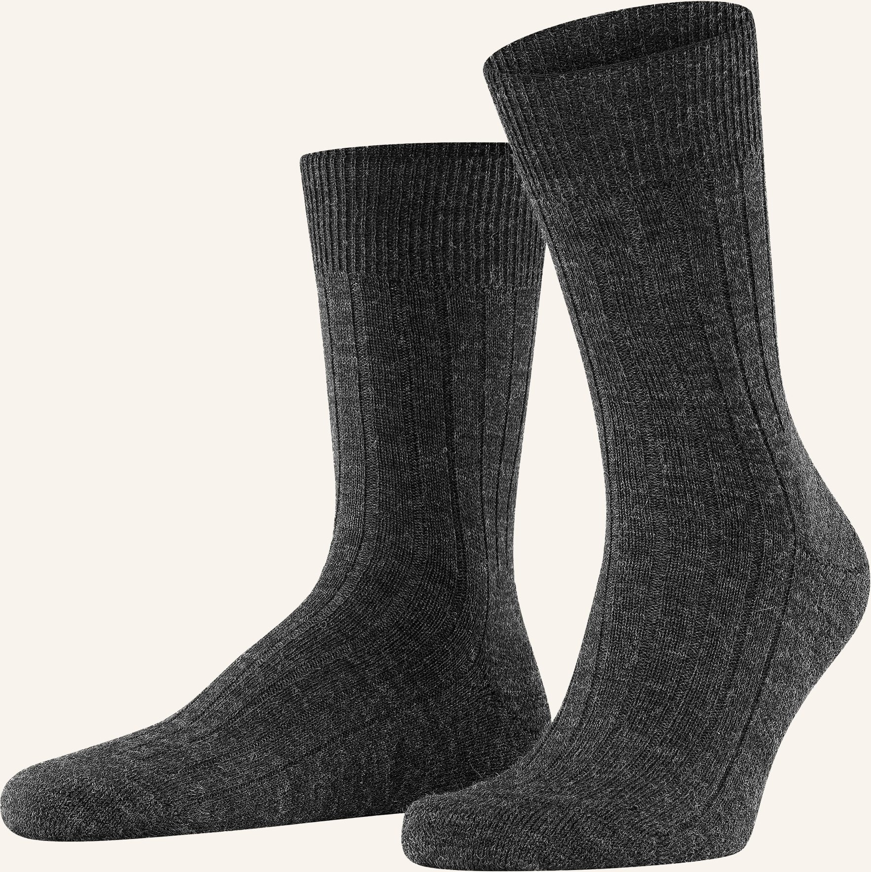Thumbnail - Falke Strümpfe Teppich Im Schuh Aus Merinowolle grau