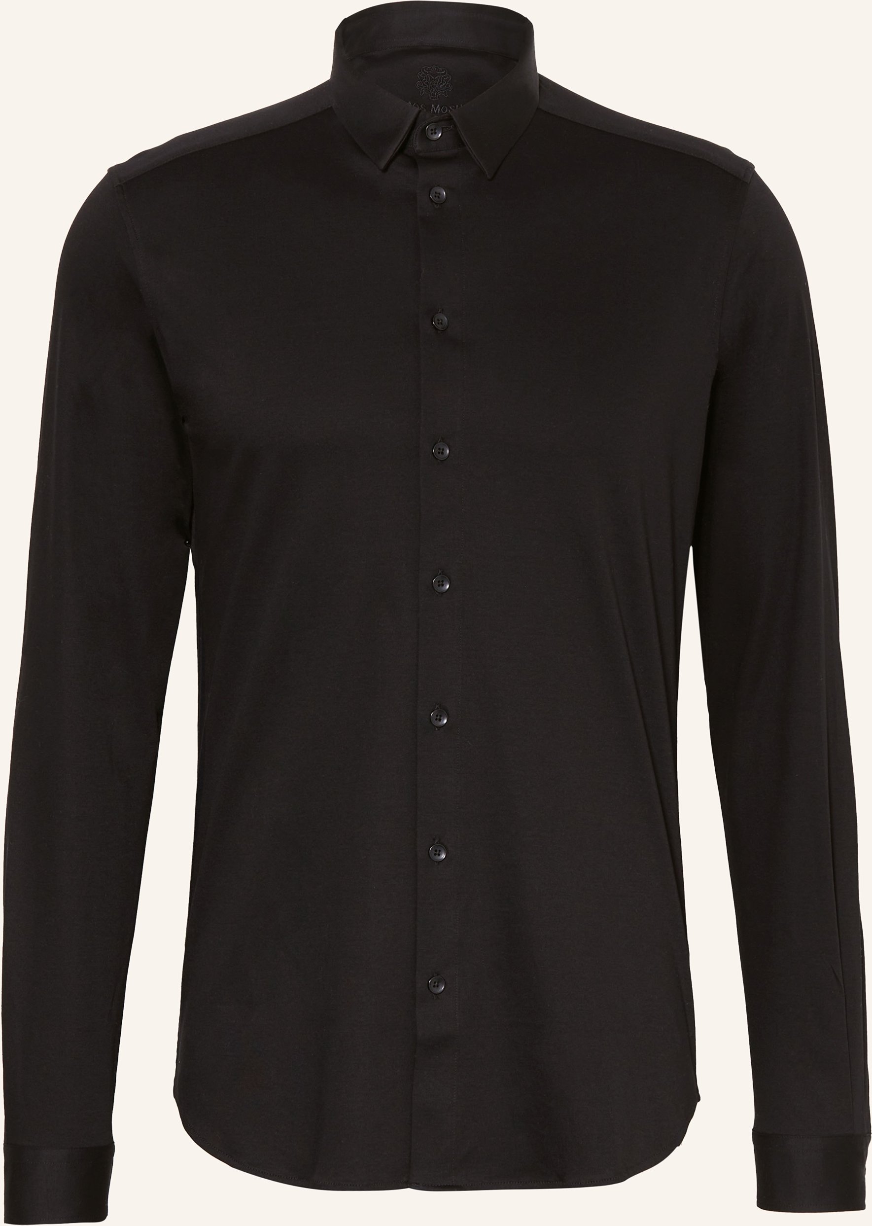 Mos Mosh Gallery Jerseyhemd Marco Extra Slim Fit schwarz