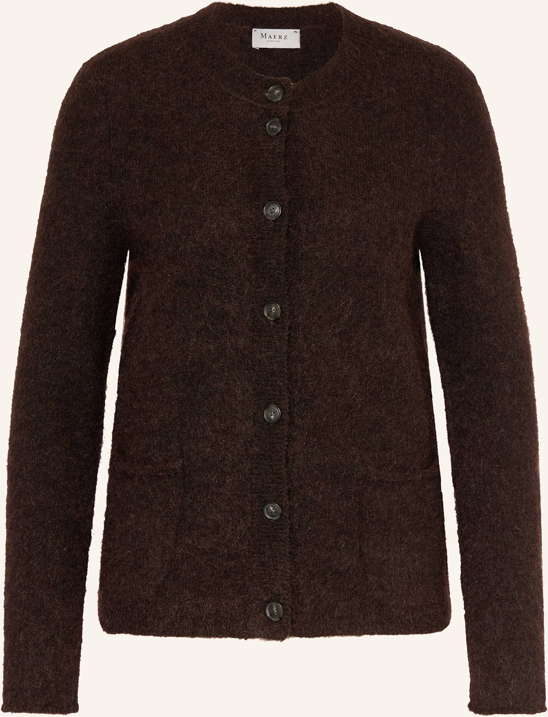 Maerz Muenchen Strickjacke Mit Mohair braun