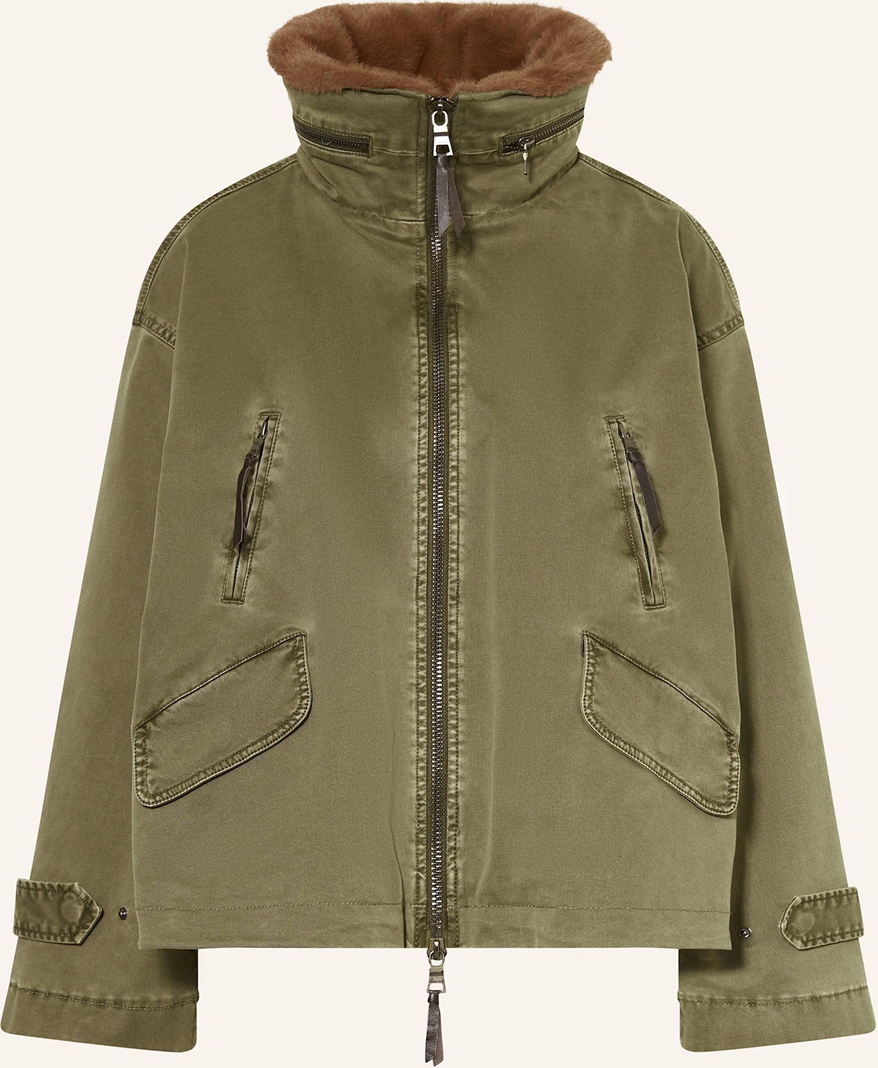 Blonde No.8 Jacke Mit Kunstfell gruen