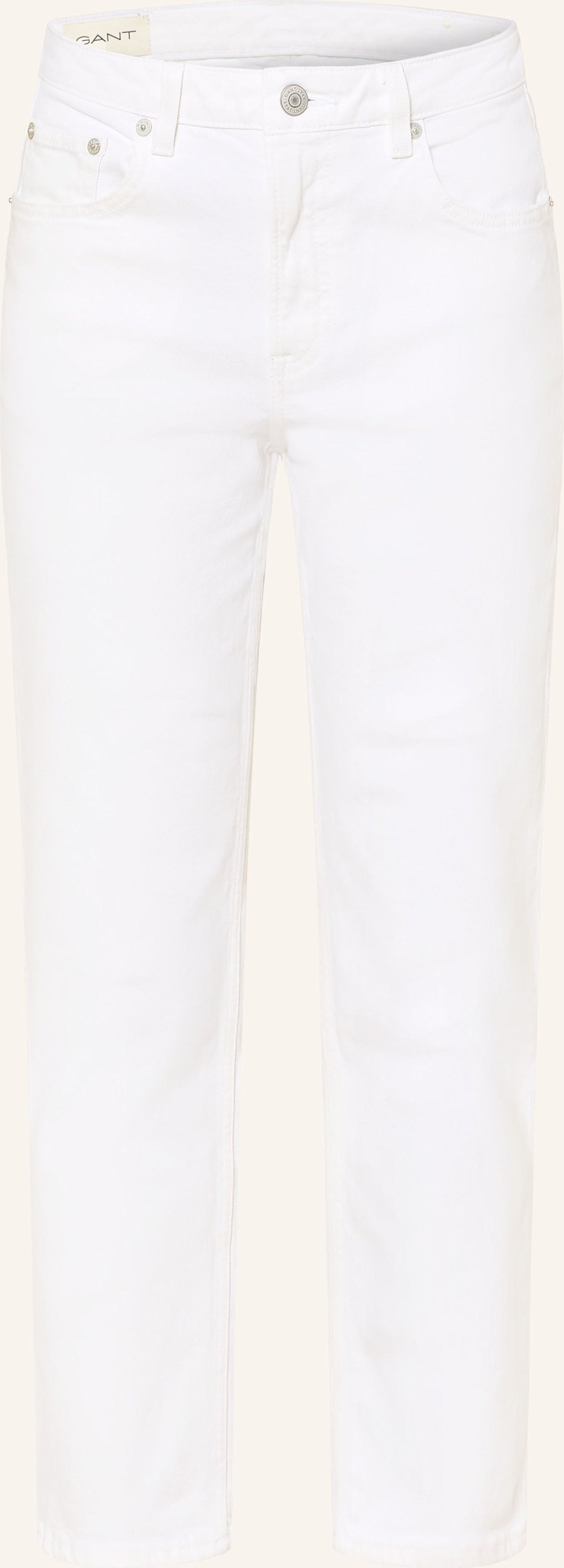 Gant Straight Jeans Cropped Straight weiss