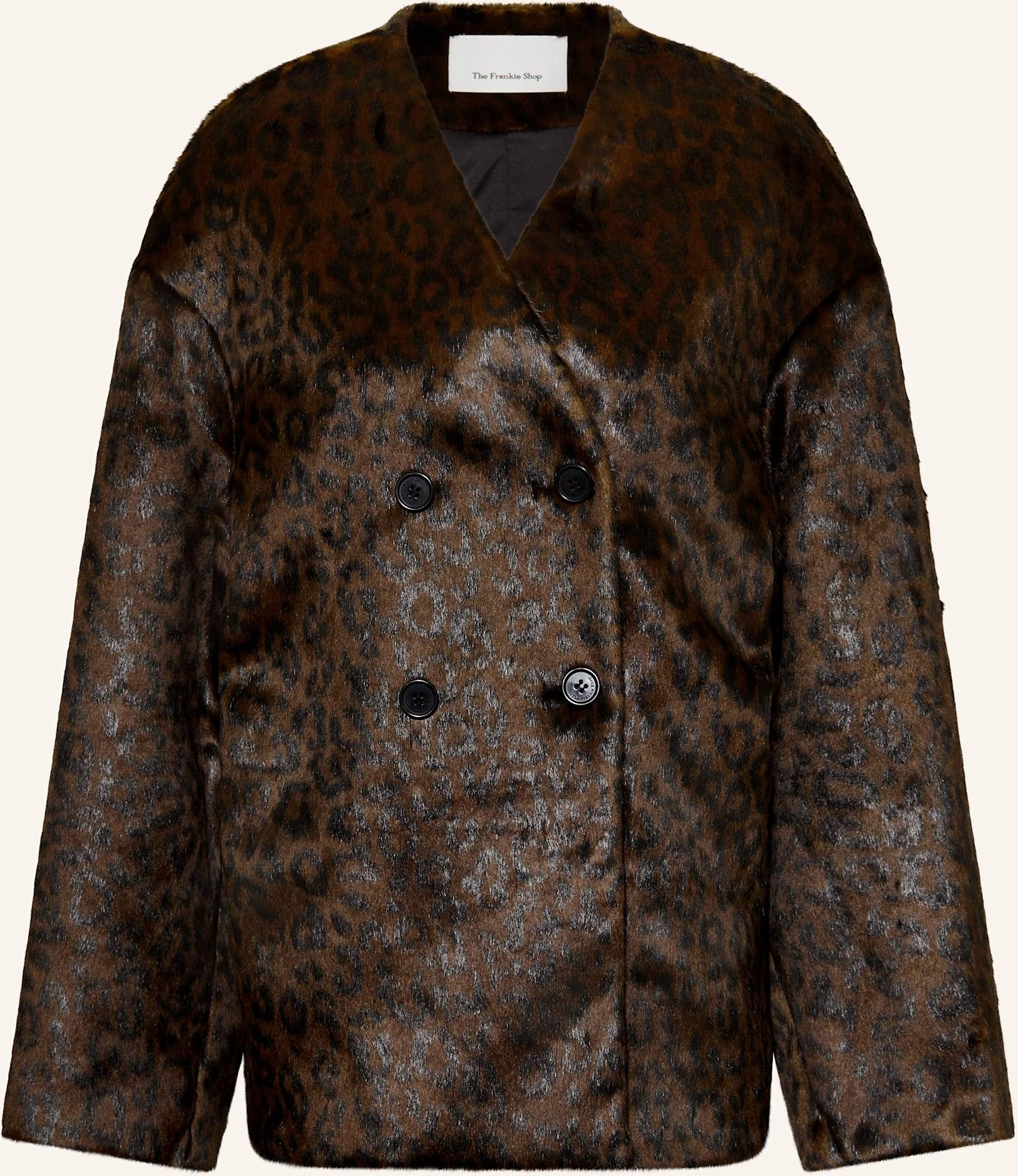 The Frankie Shop Kunstfell-Jacke Valentina braun