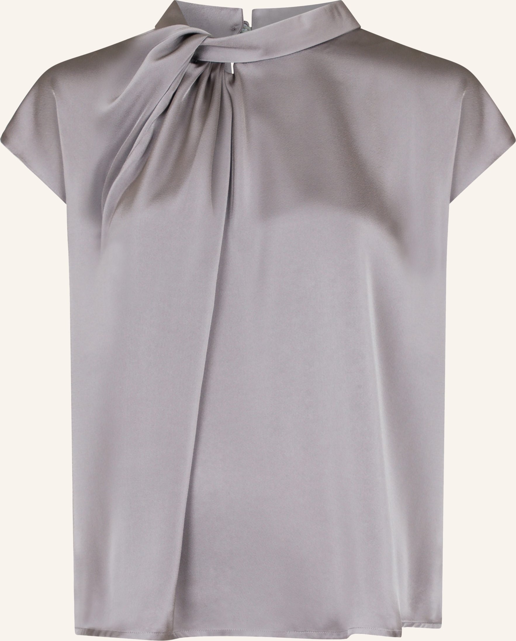 Neo Noir Blusenshirt Fleur Aus Satin grau