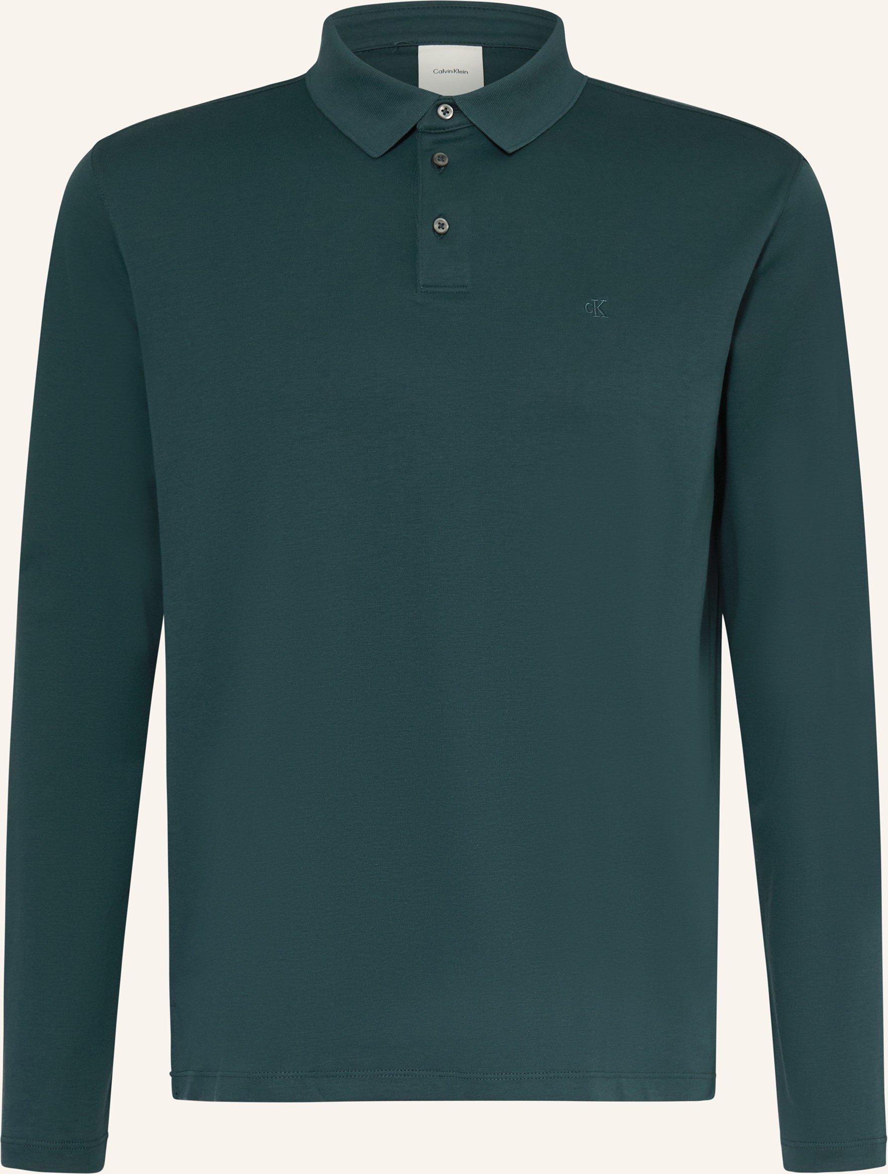 Calvin Klein Jersey-Poloshirt gruen