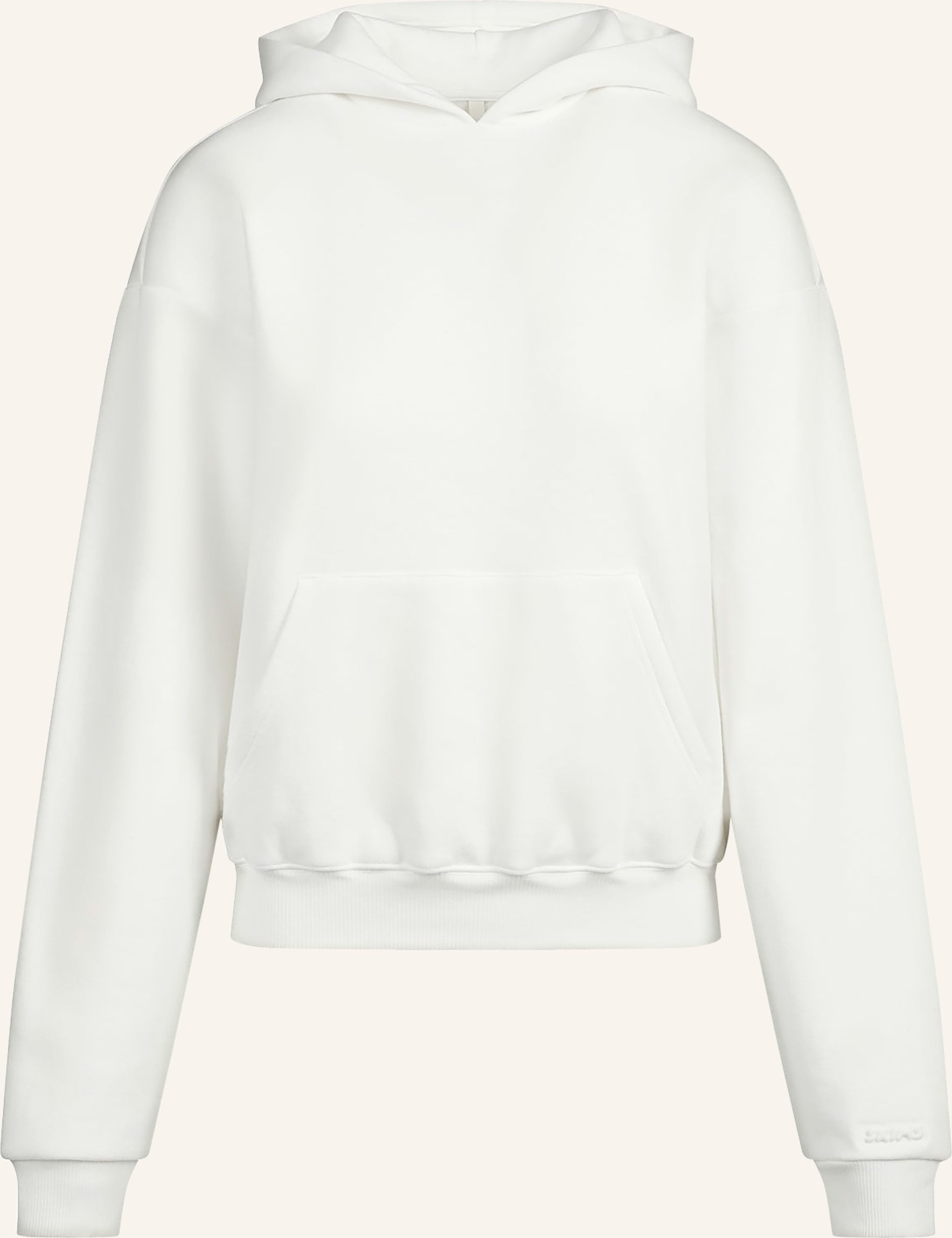 Skims Lounge-Hoodie Cotton-Fleece weiss