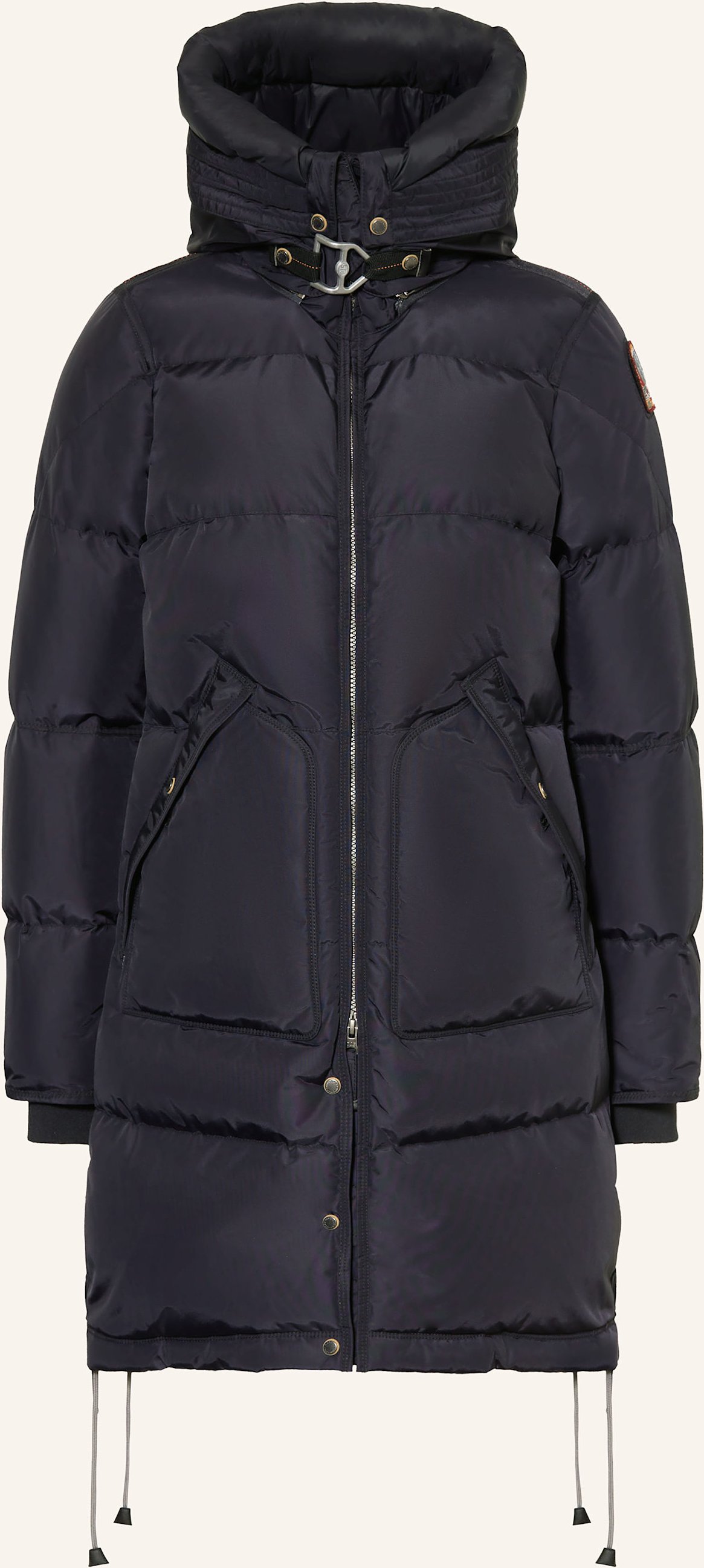 Parajumpers Daunenmantel Long Bear Mit Abnehmbarer Kapuze blau