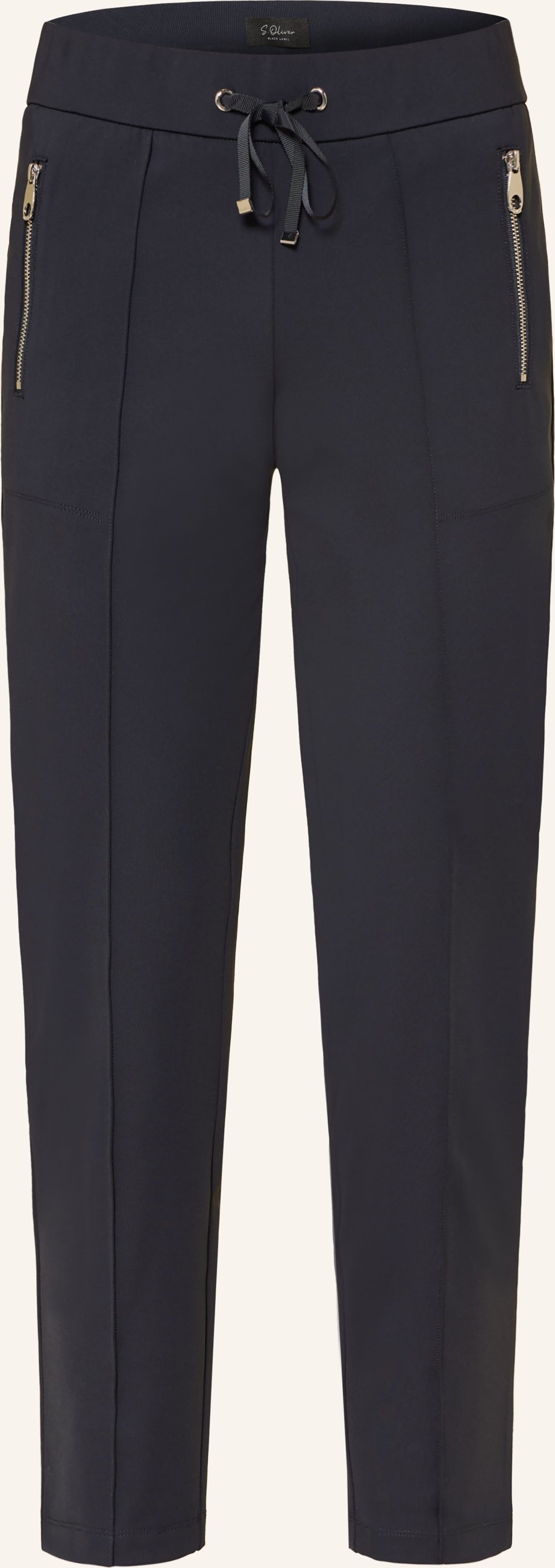 S.Oliver Black Label Hose Im Jogging-Stil blau