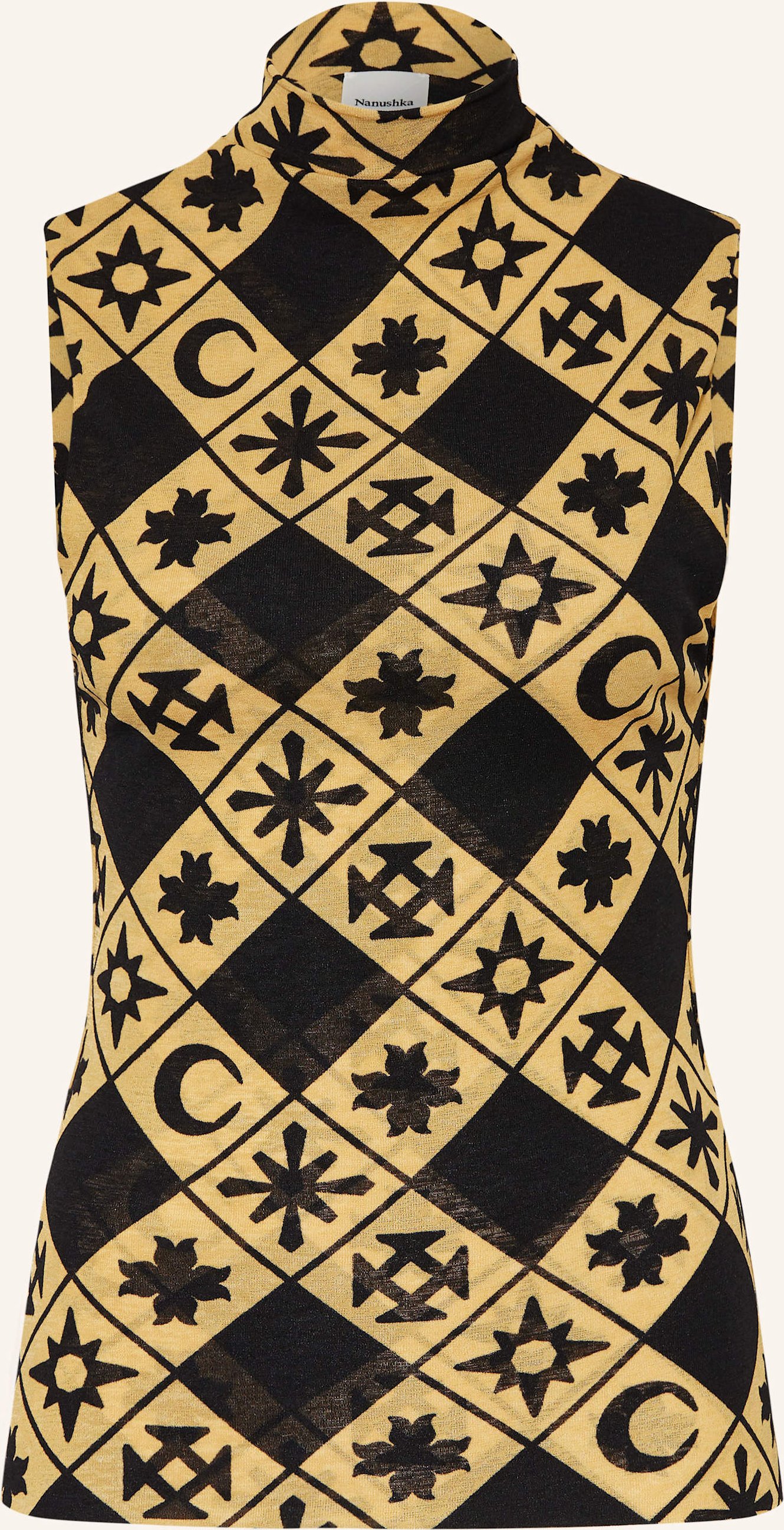 Nanushka Top Annyka braun