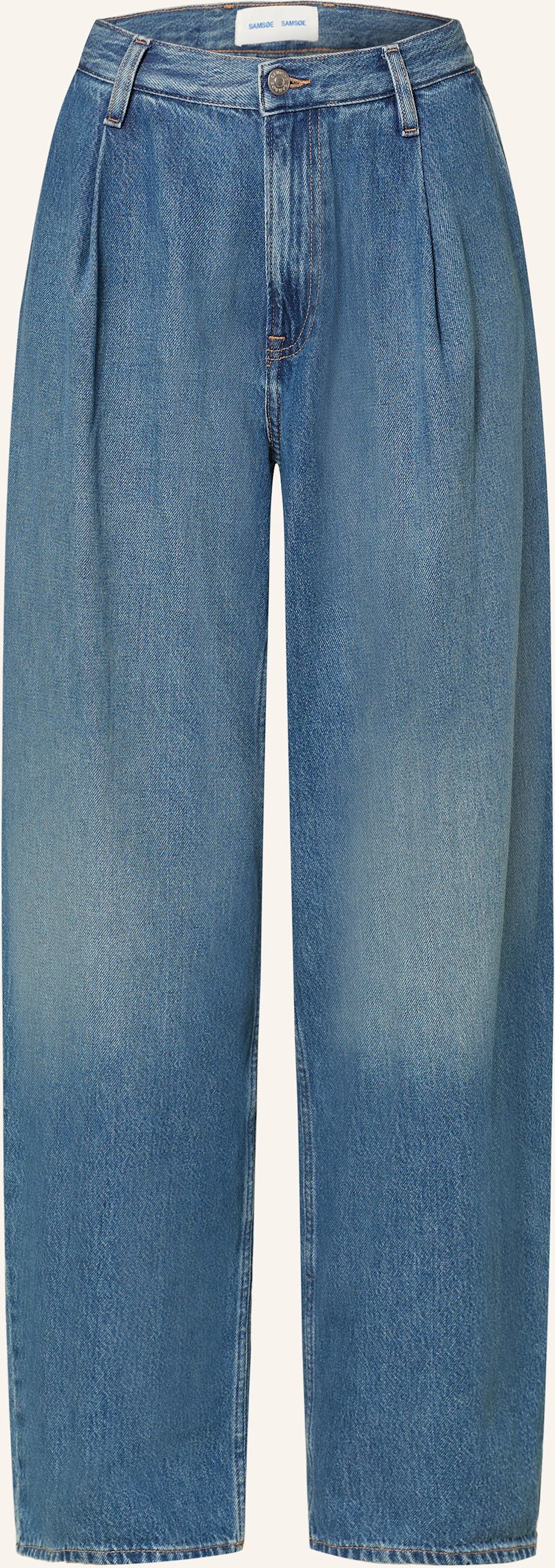 Samsøe Samsøe Wide Leg Jeans Saharper blau