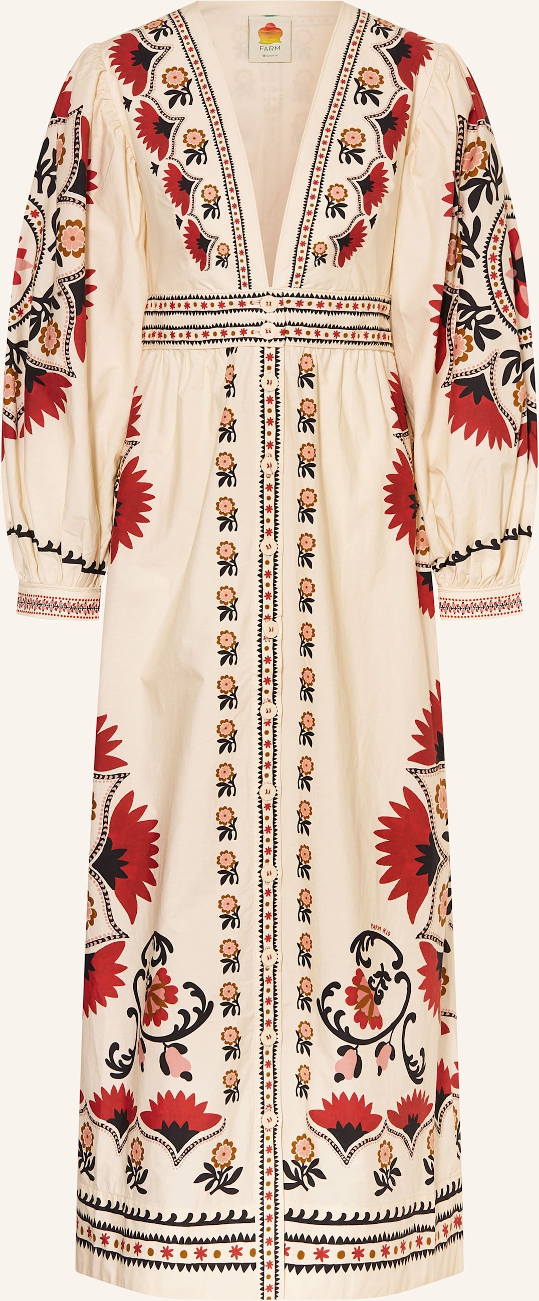 Farm Rio Kleid beige