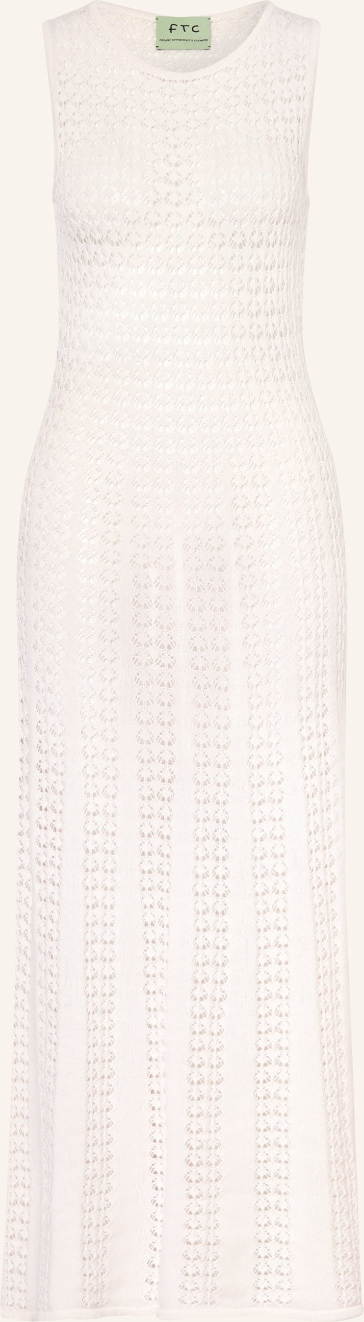 Ftc Cashmere Strickkleid weiss