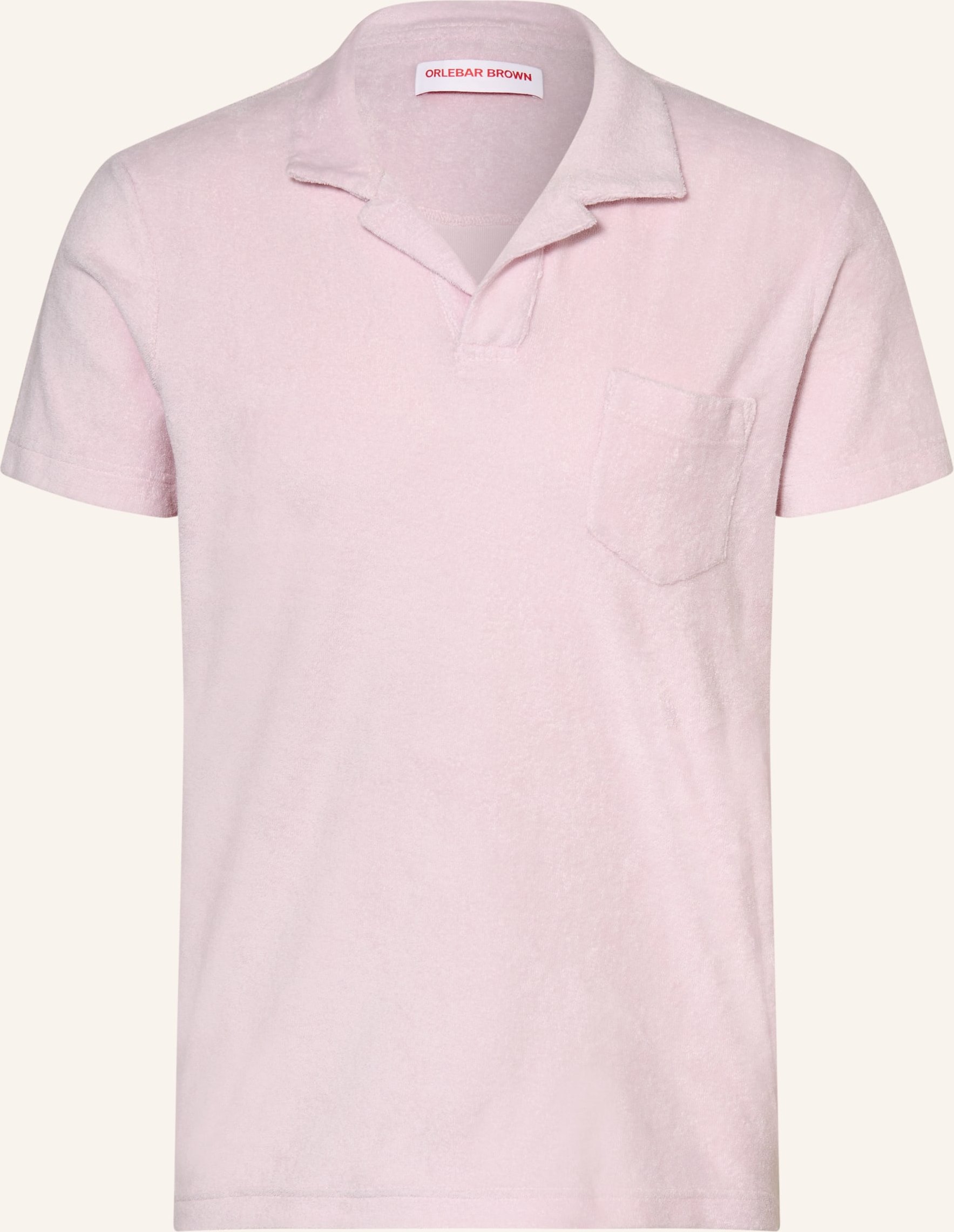 Orlebar Brown Resorthemd Aus Frottee rosa