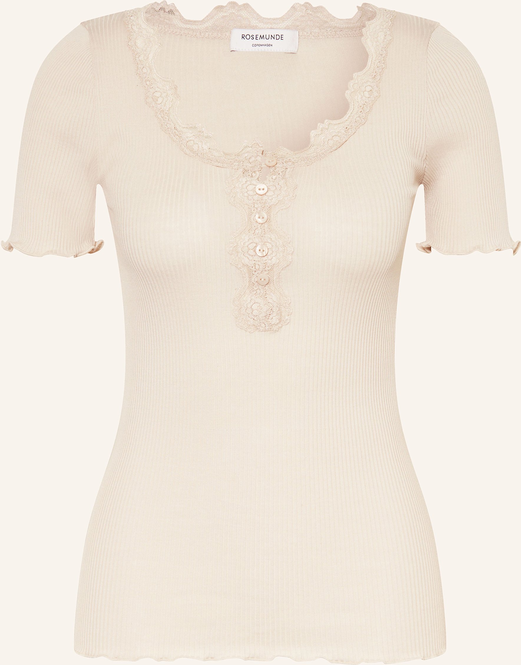 Rosemunde T-Shirt Beatha Mit Seide weiss