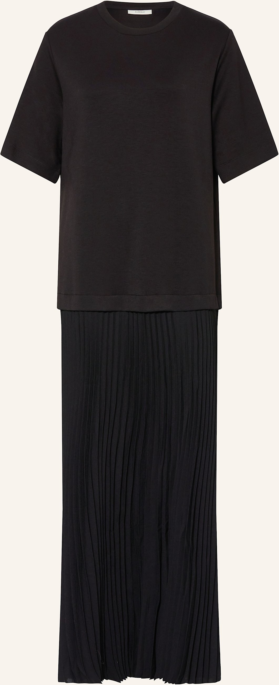 Thumbnail - Inwear Kleid Laicentiw Im Materialmix Mit Plissees schwarz