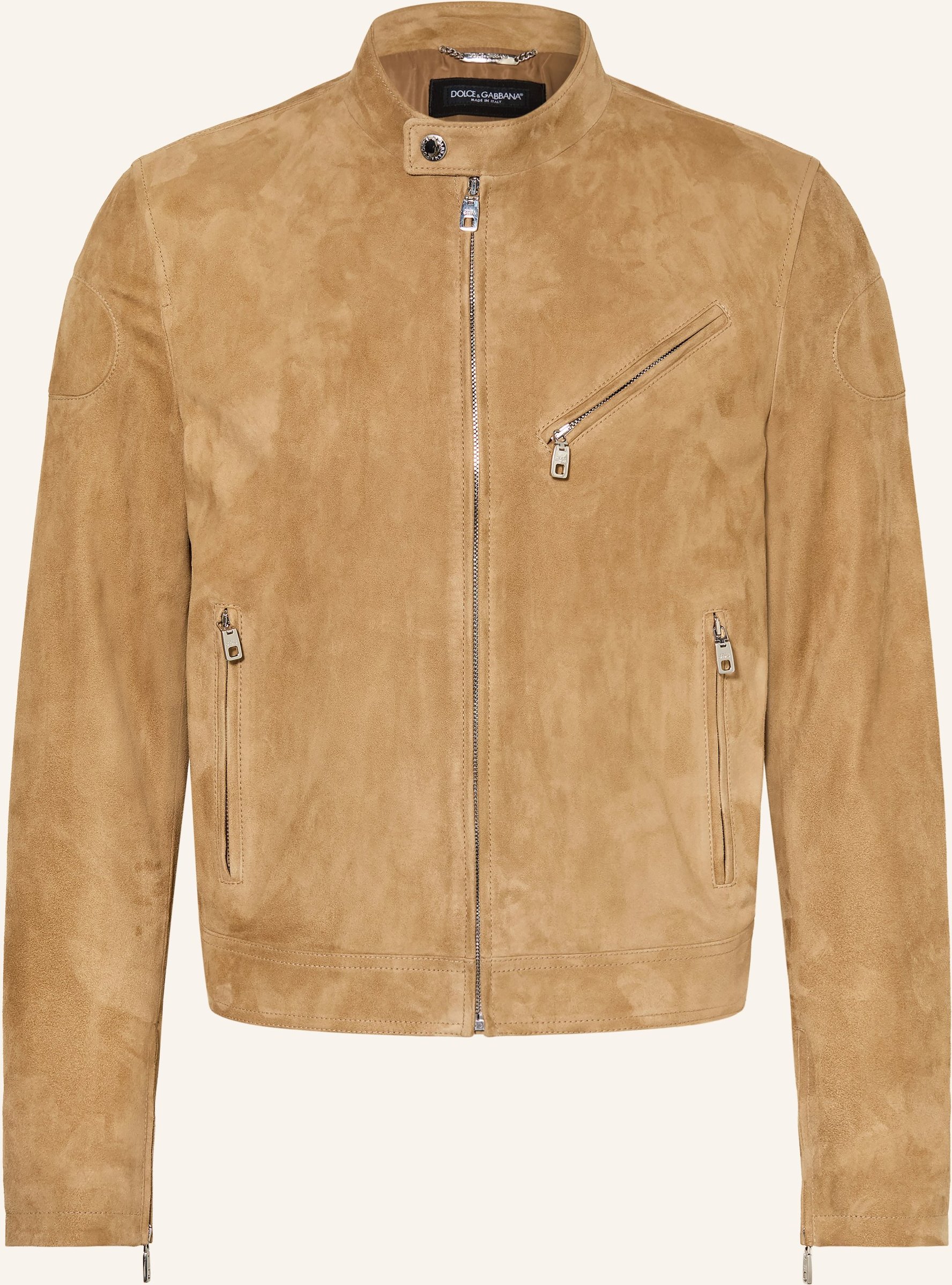 Dolce & Gabbana Lederjacke braun