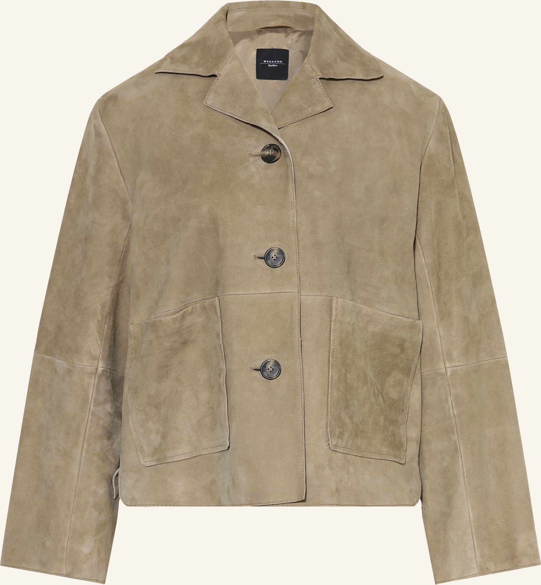 Weekend Max Mara Lederjacke Palchi gruen