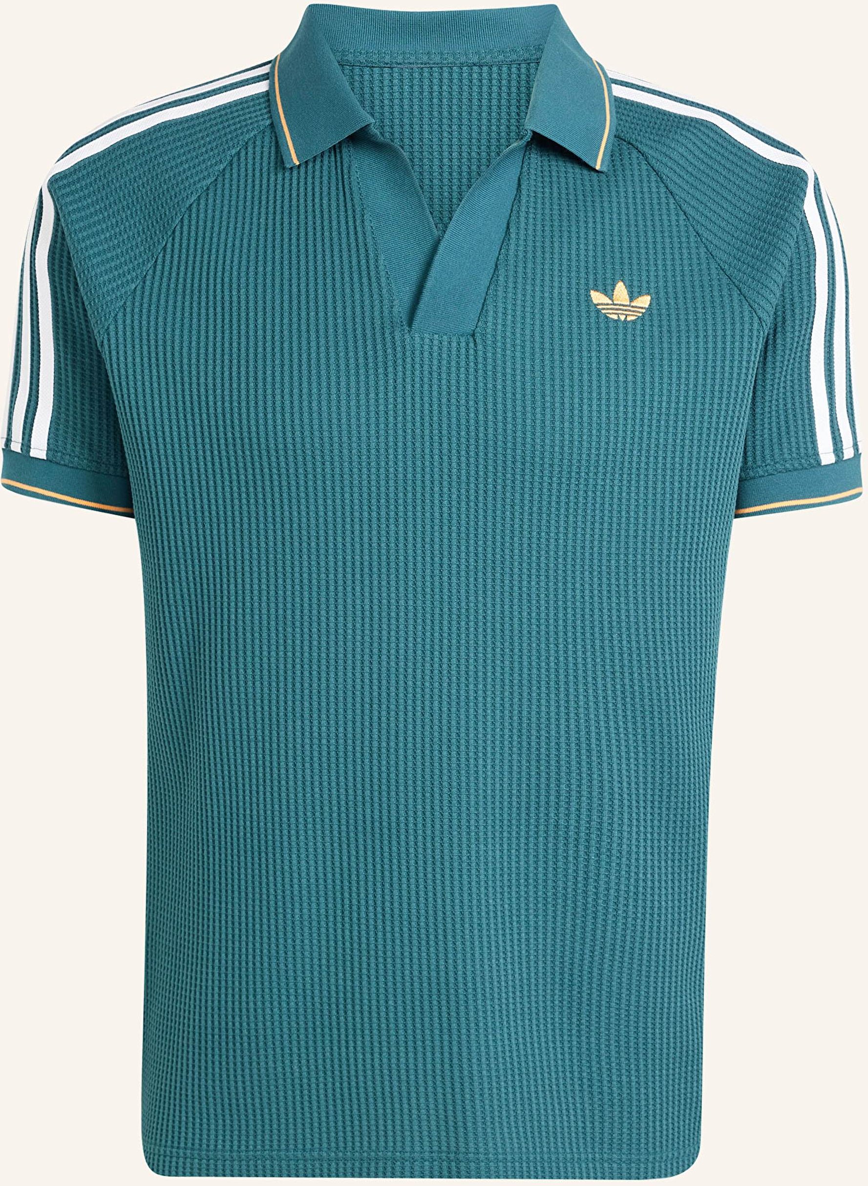 Adidas Originals Poloshirt Waffle Knit gruen