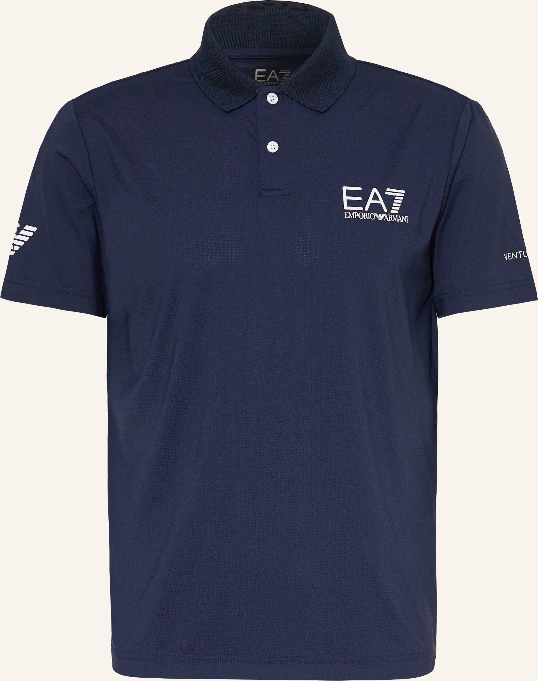 ea7 Emporio Armani Funktions-Poloshirt blau