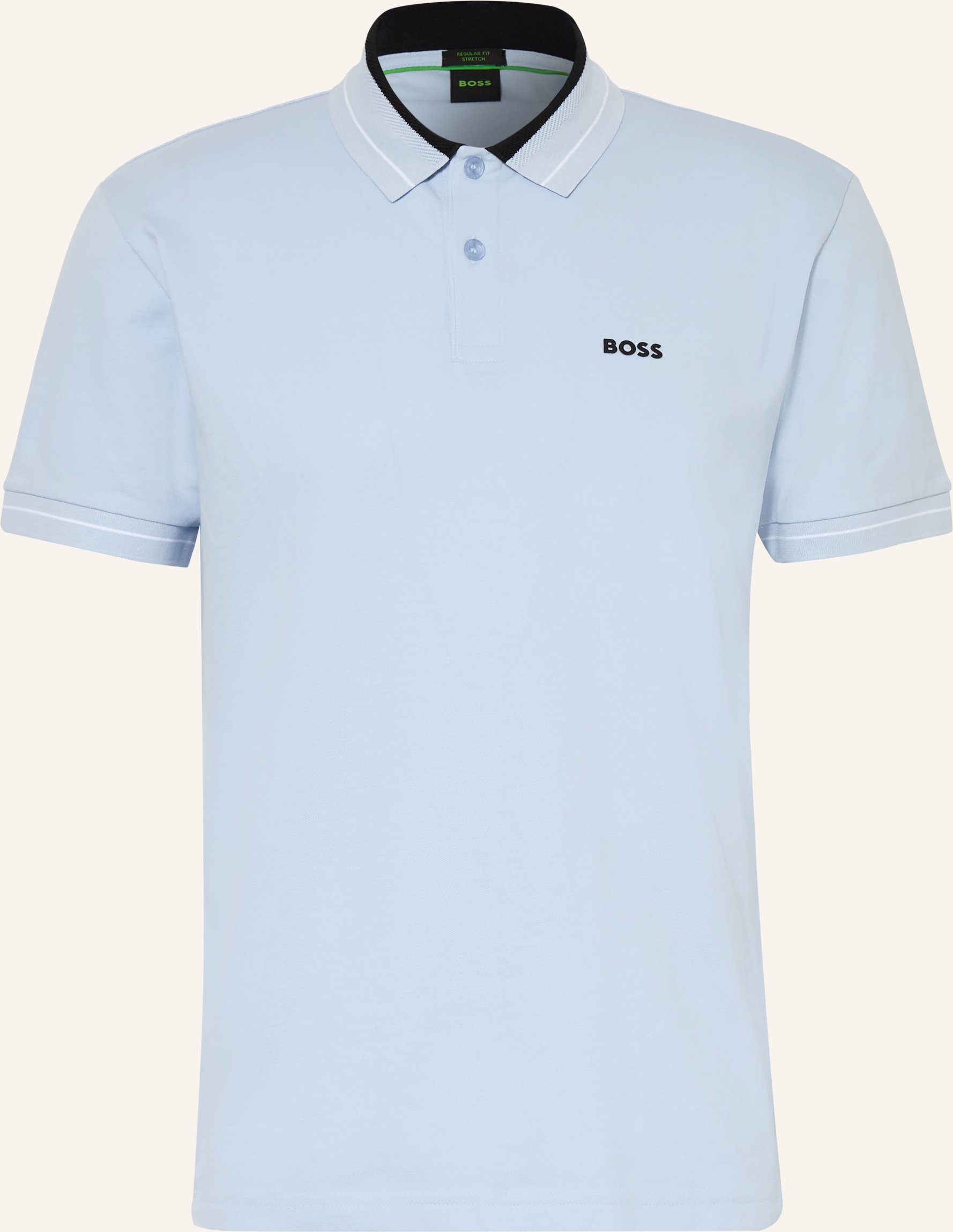 Boss Piqué-Poloshirt Member Regular Fit blau