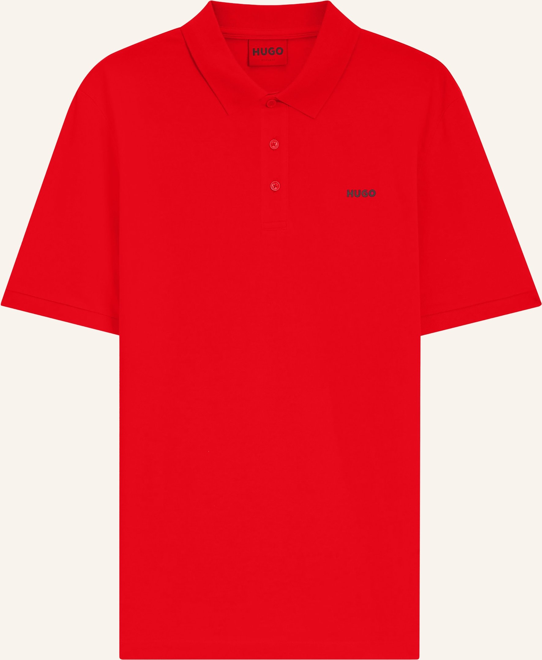 Hugo Piqué-Poloshirt Donos Regular Fit rot
