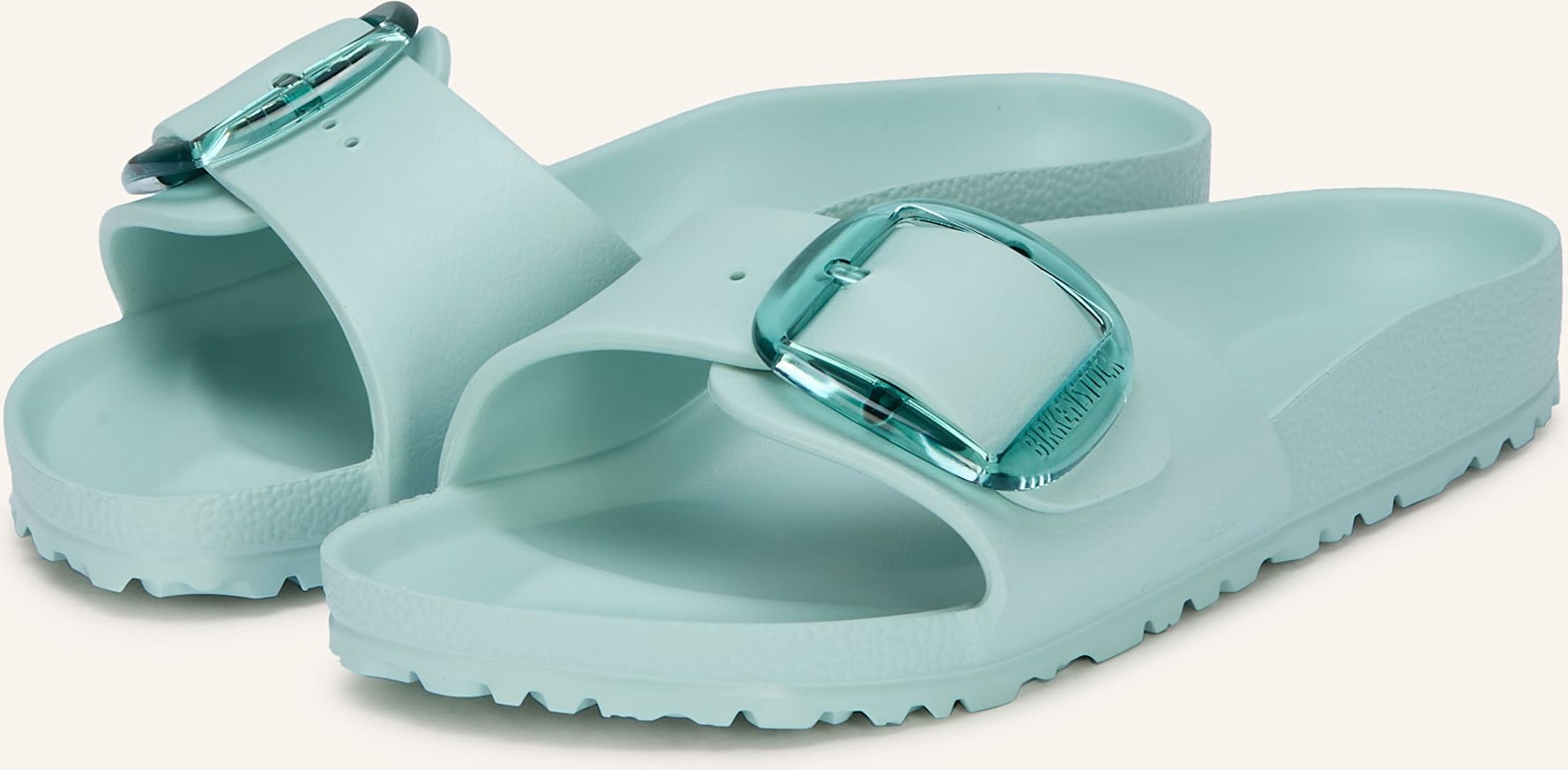 Birkenstock Pantoletten Madrid Big Buckle Eva blau