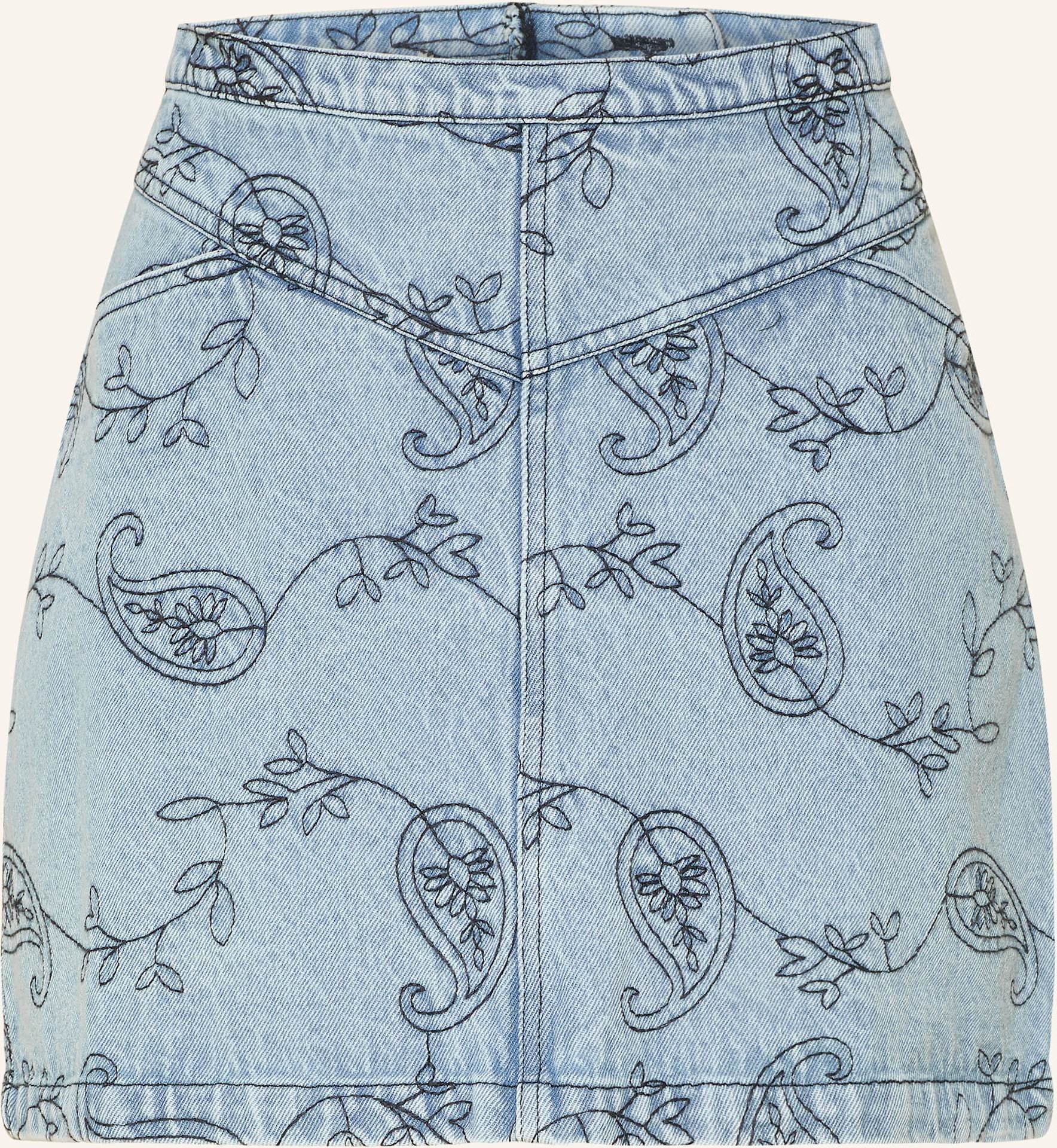 Neo Noir Jeansrock Gabani blau