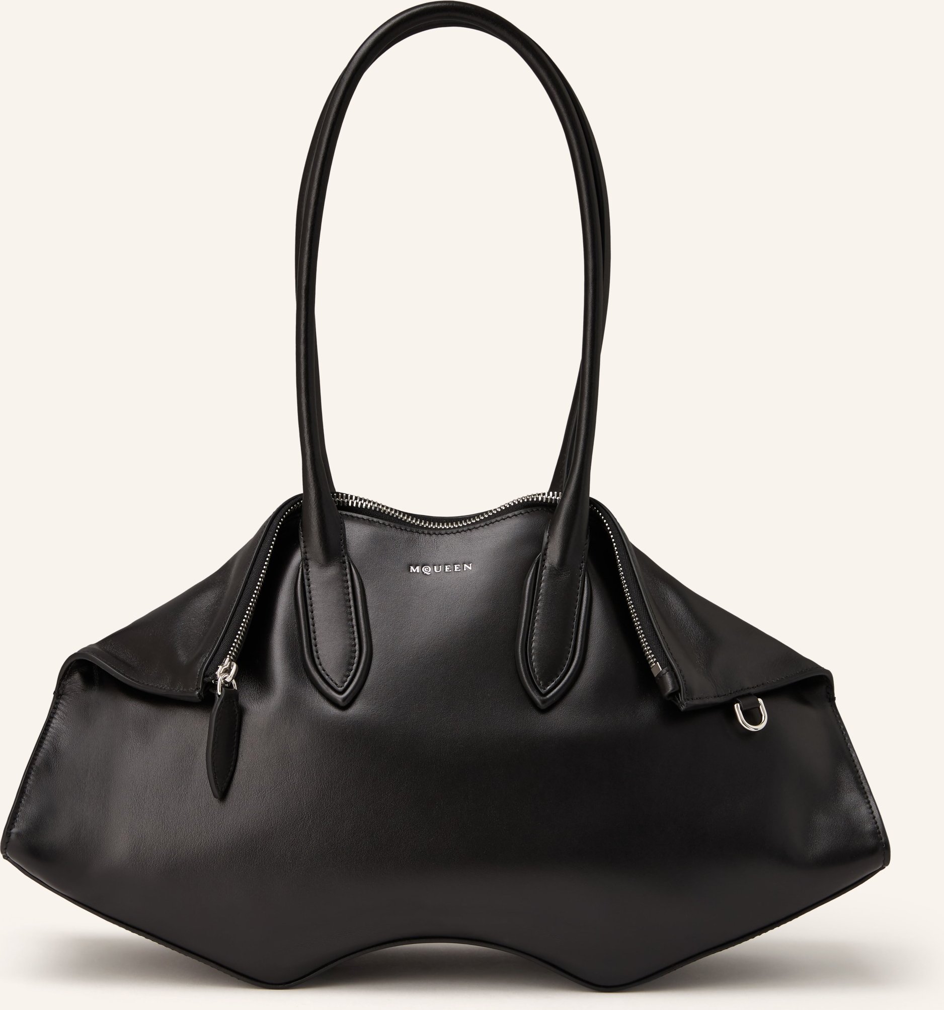 Mcqueen Handtasche Manta schwarz