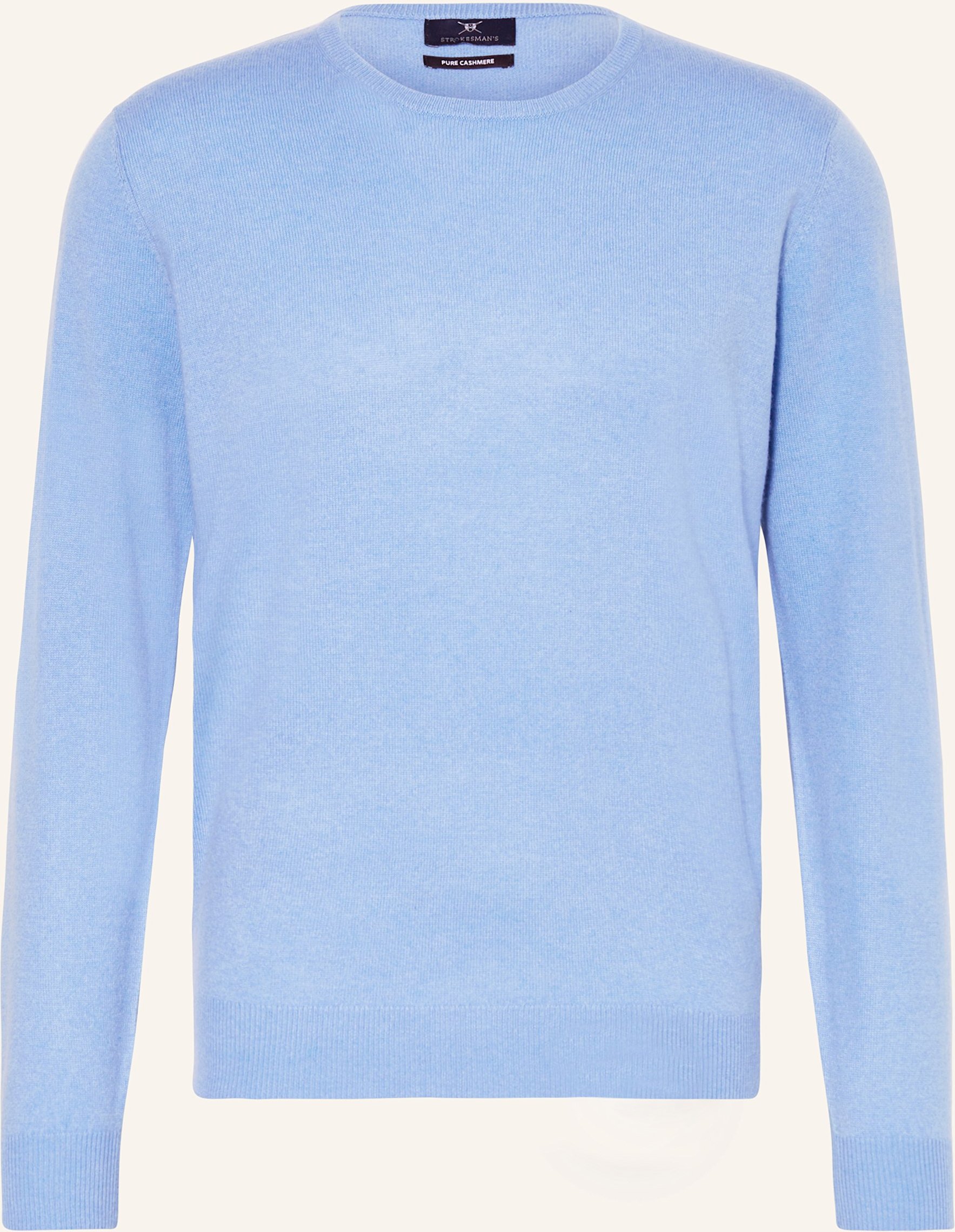 Strokesman's Cashmere-Pullover blau