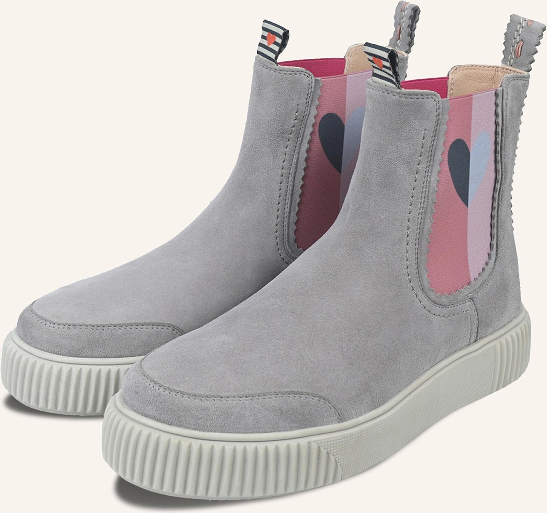 Crickit Chelsea-Boots Tea grau