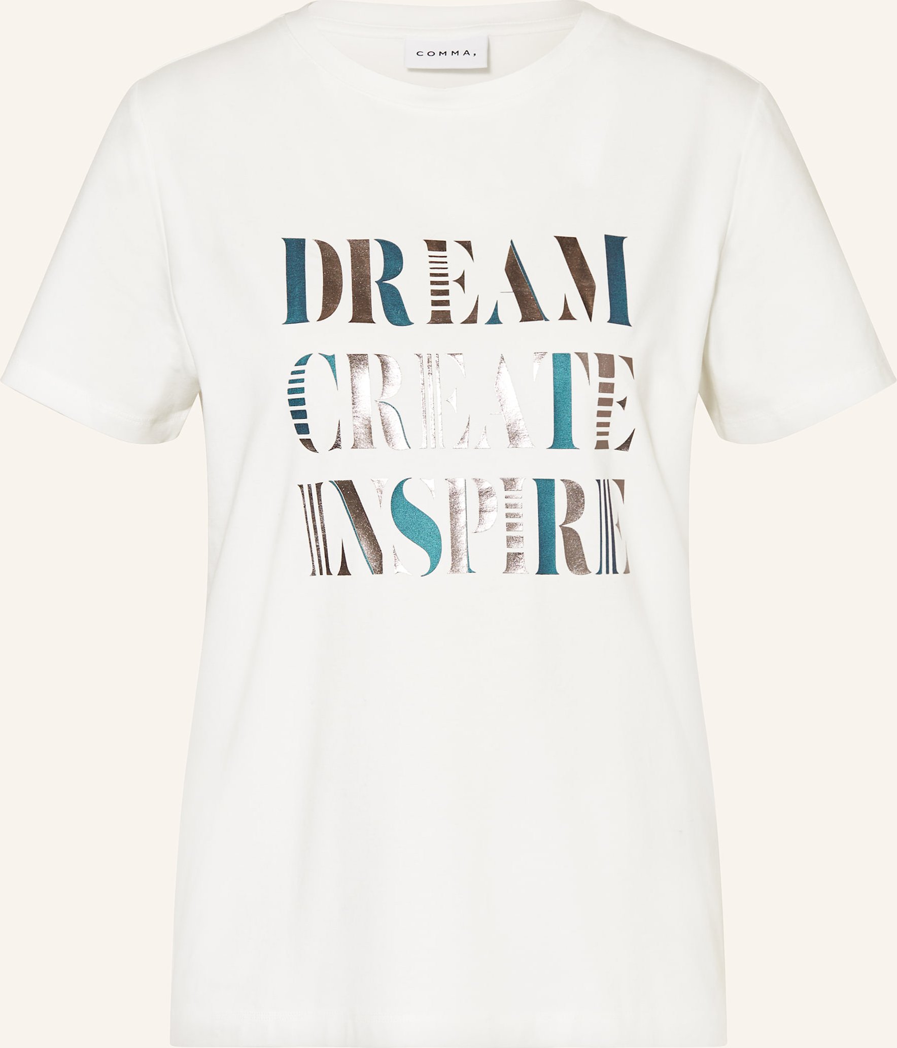 Thumbnail - Comma T-Shirt weiss