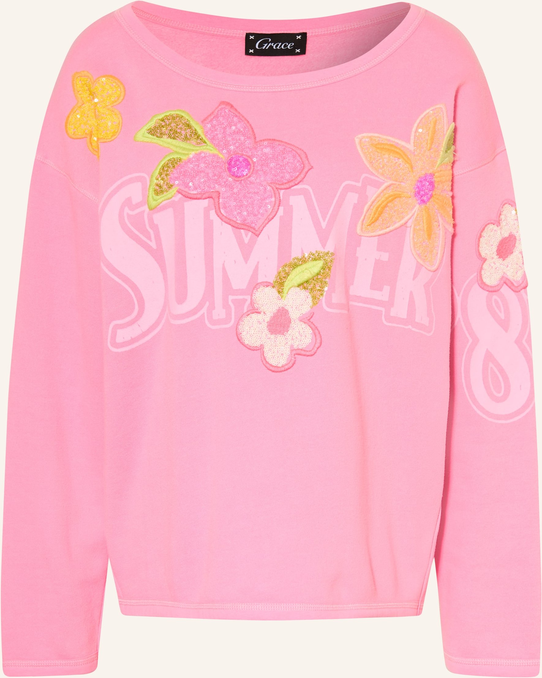 Grace Sweatshirt Mit Pailletten pink