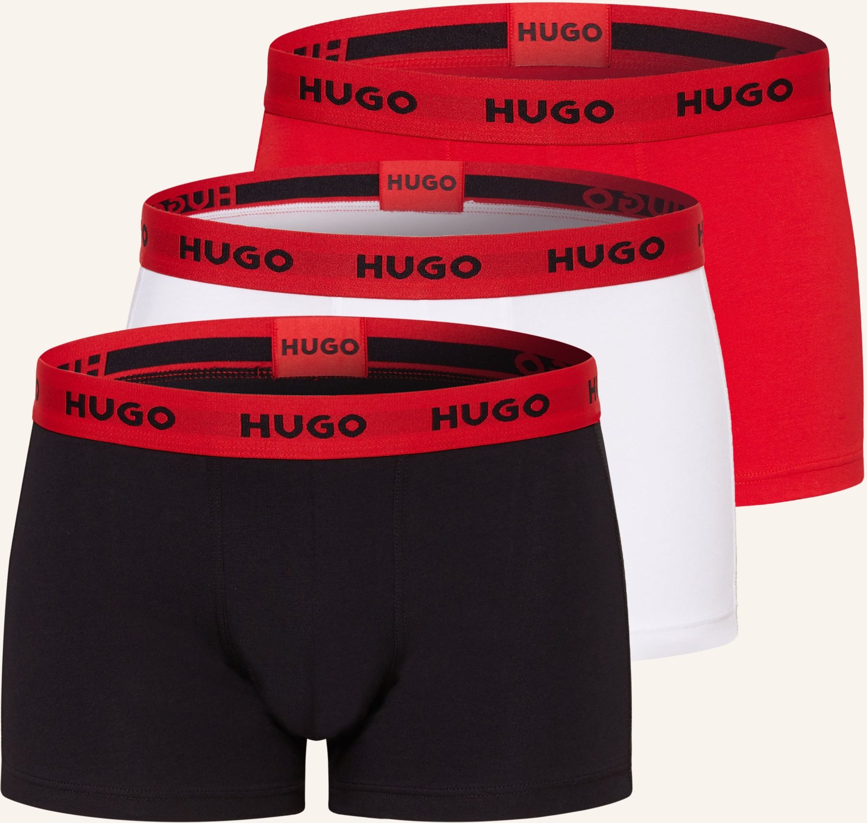 Hugo 3er-Pack Boxershorts schwarz