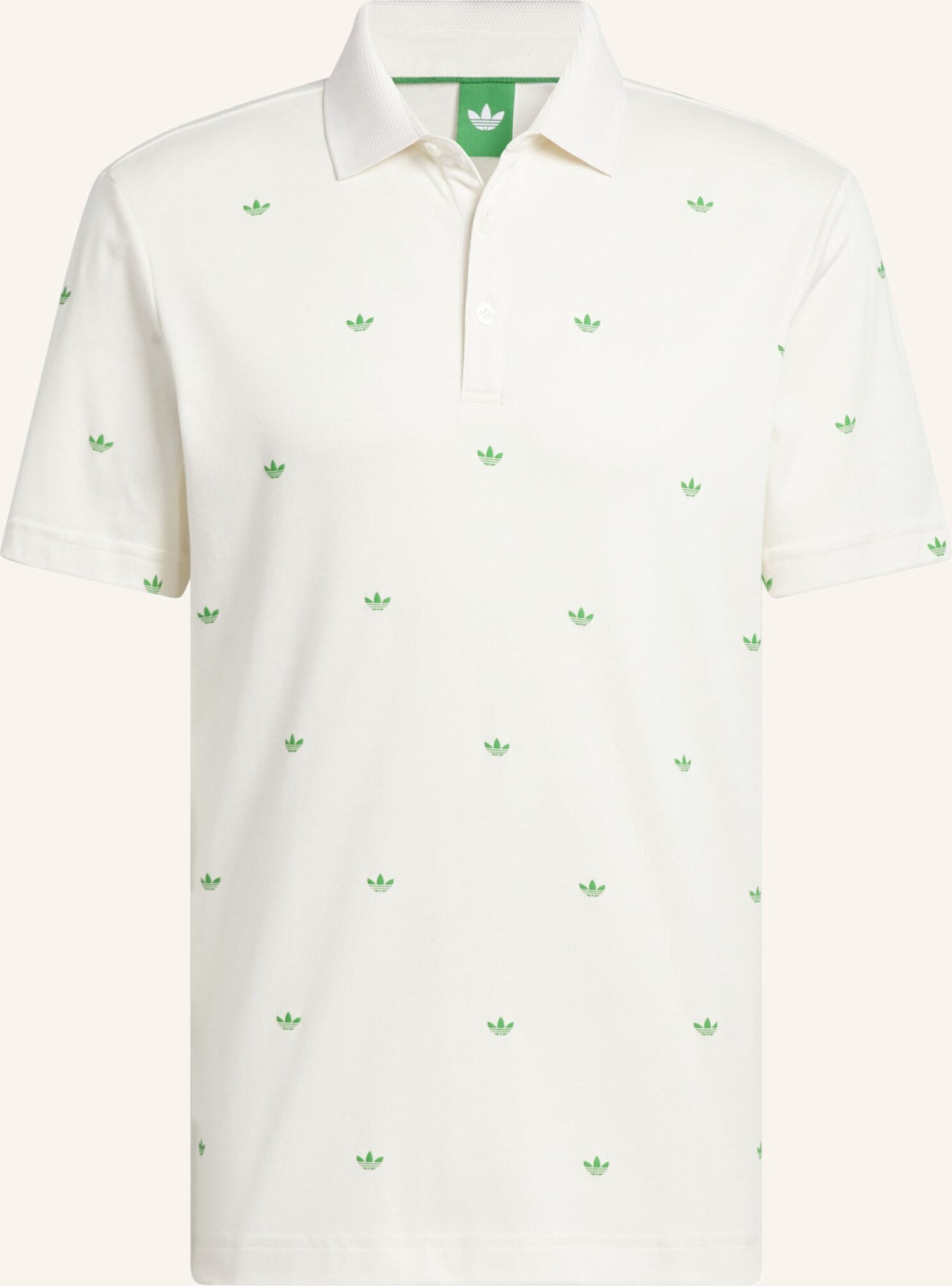 Adidas Originals Printed Trefoil Poloshirt weiss