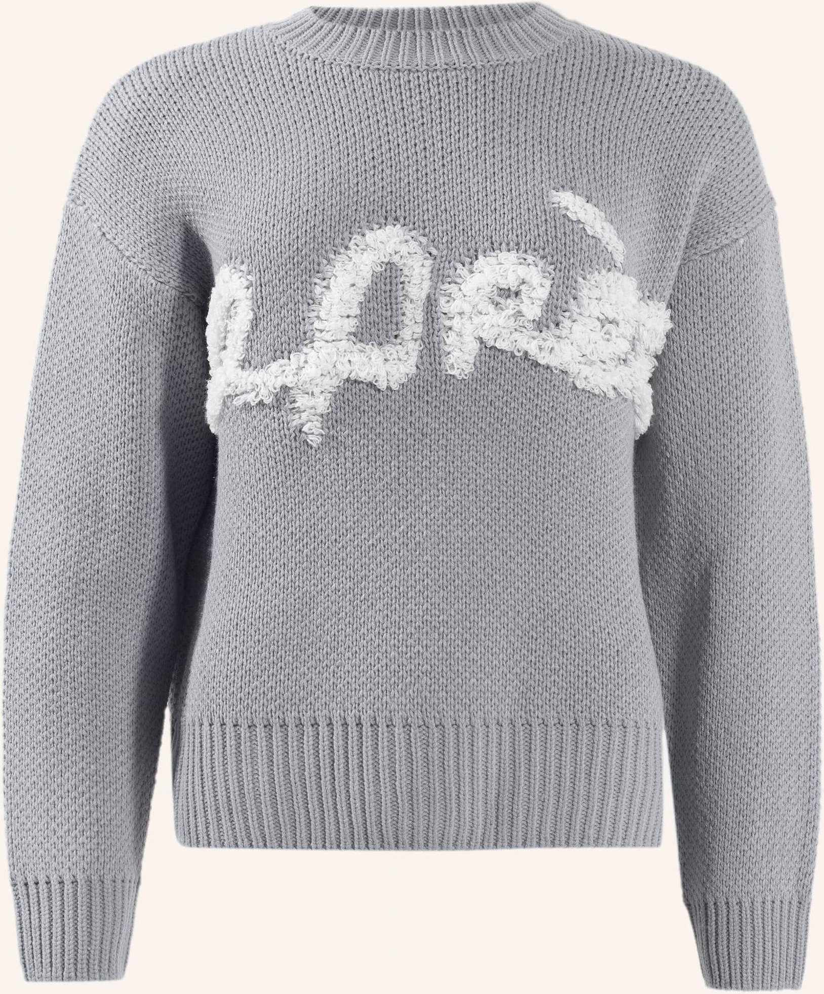 Adlysh Strickpullover Mit Aprés Schriftzug blau
