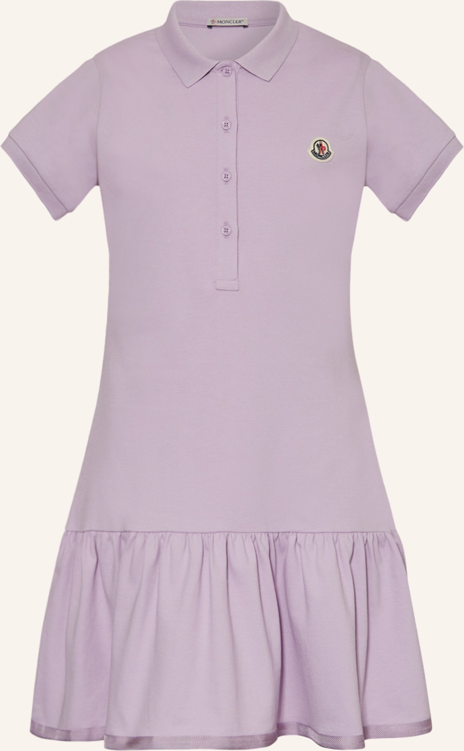 Moncler Enfant Piqué-Polokleid lila