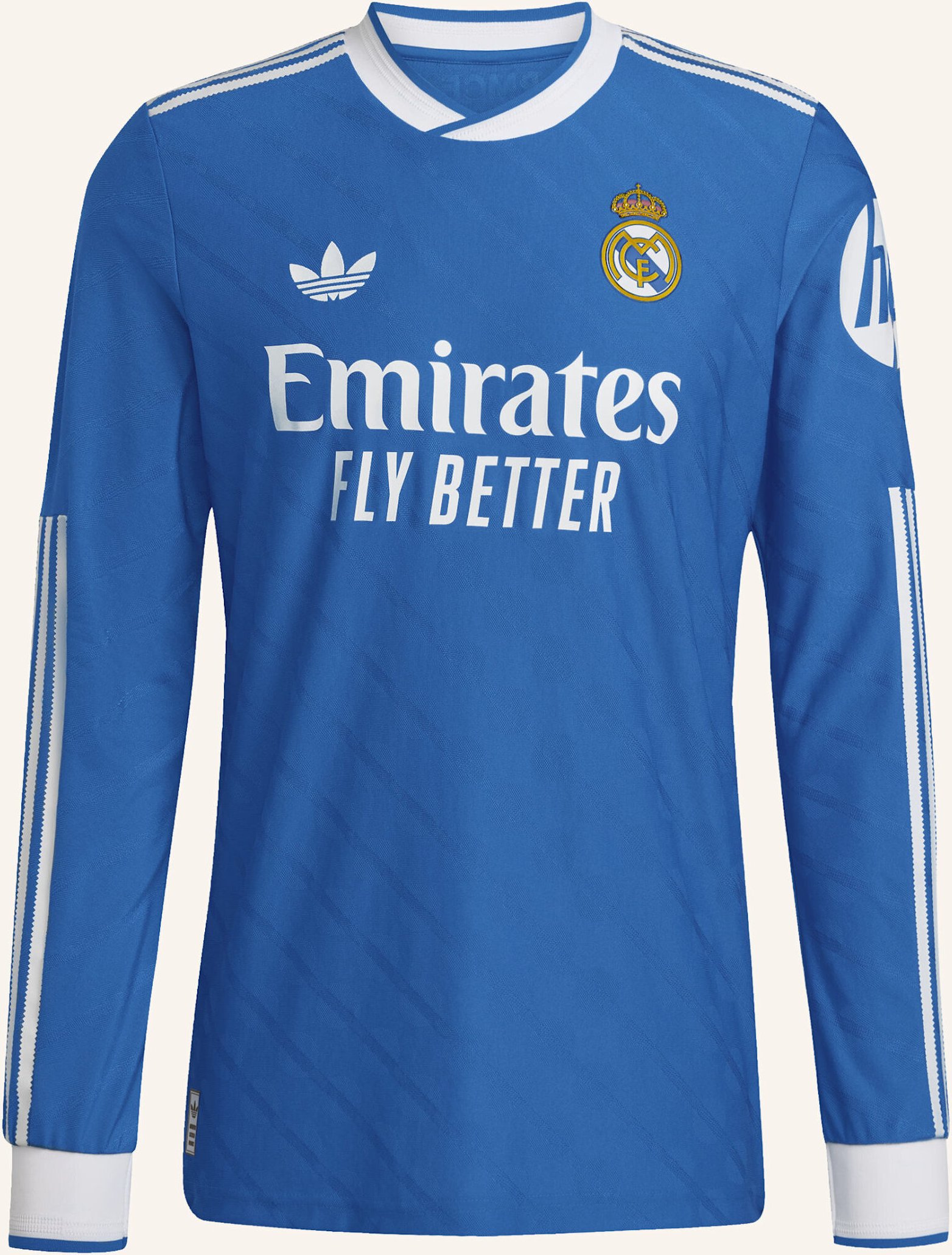 Thumbnail - Adidas Real Madrid 25/26 Langärmeliges Authentic Ausweichtrikot blau