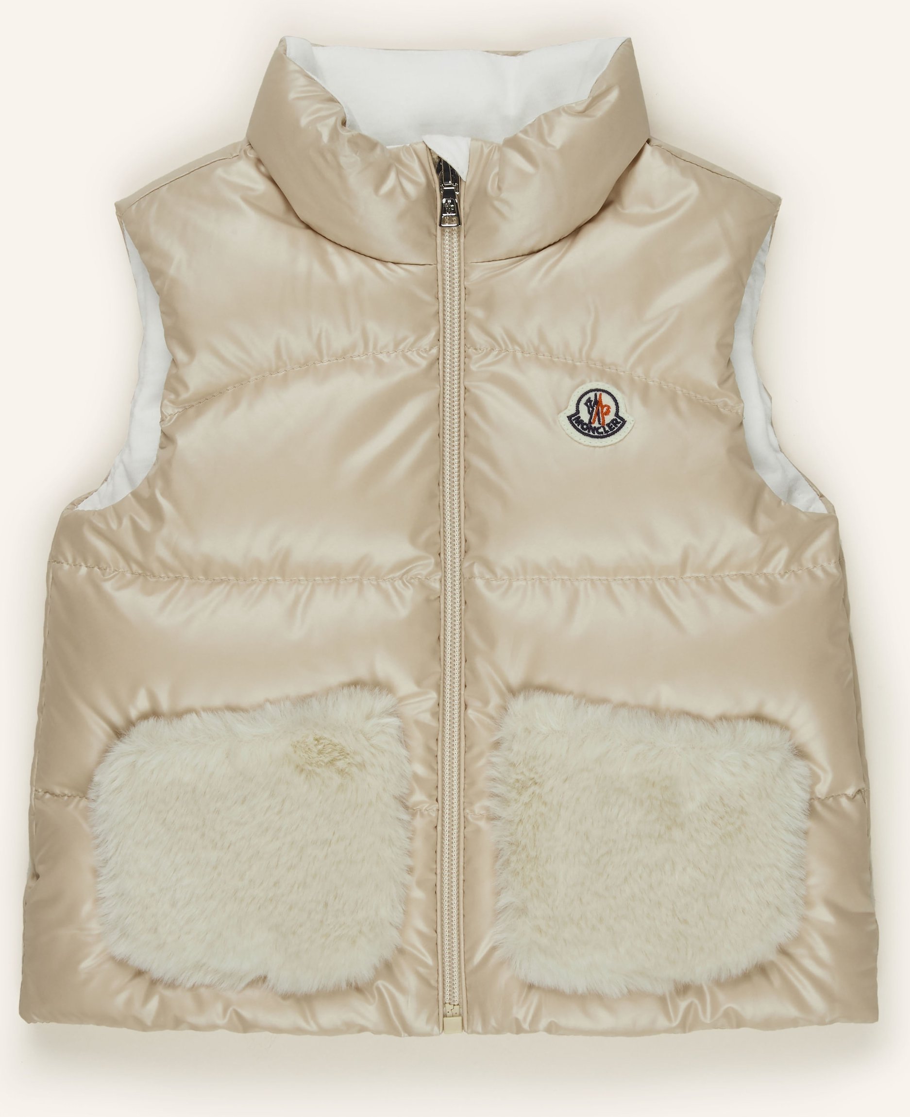 Moncler Enfant Daunenweste Vivi beige