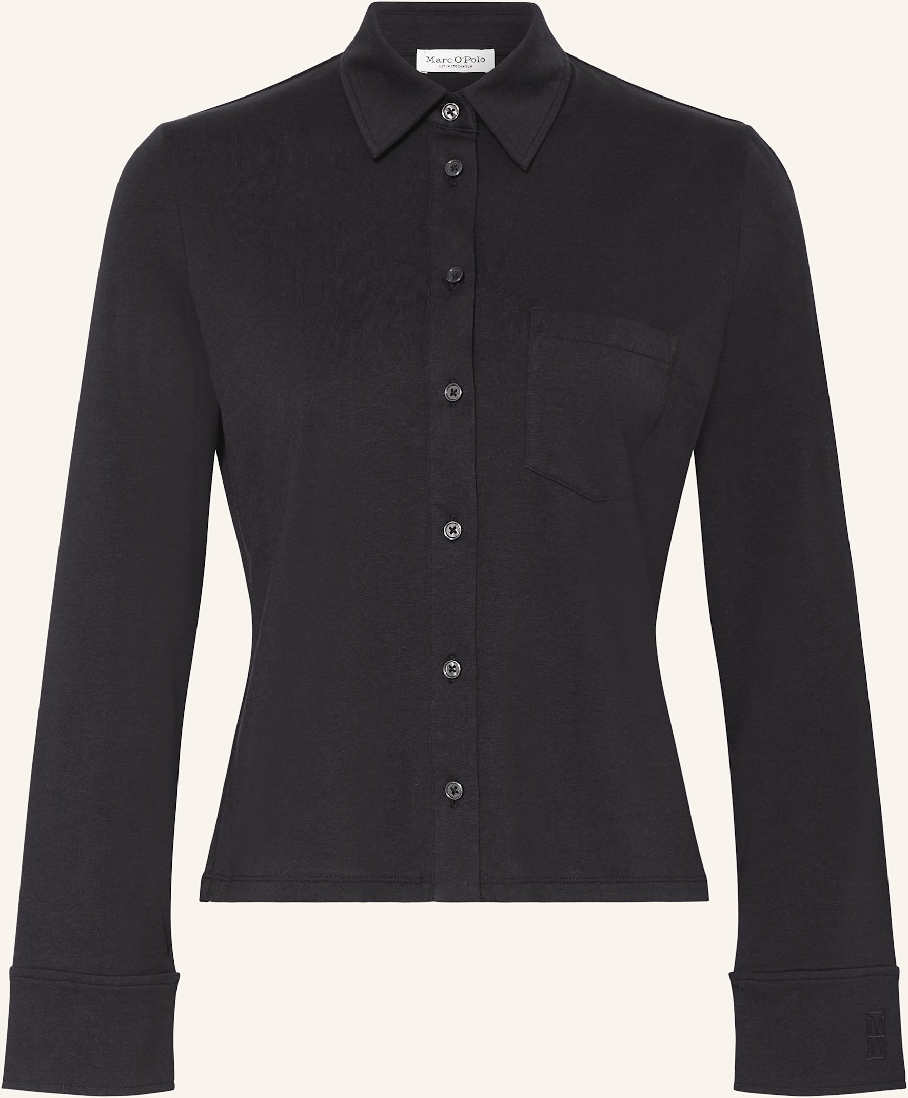 Marc O'polo Hemdbluse Aus Jersey blau