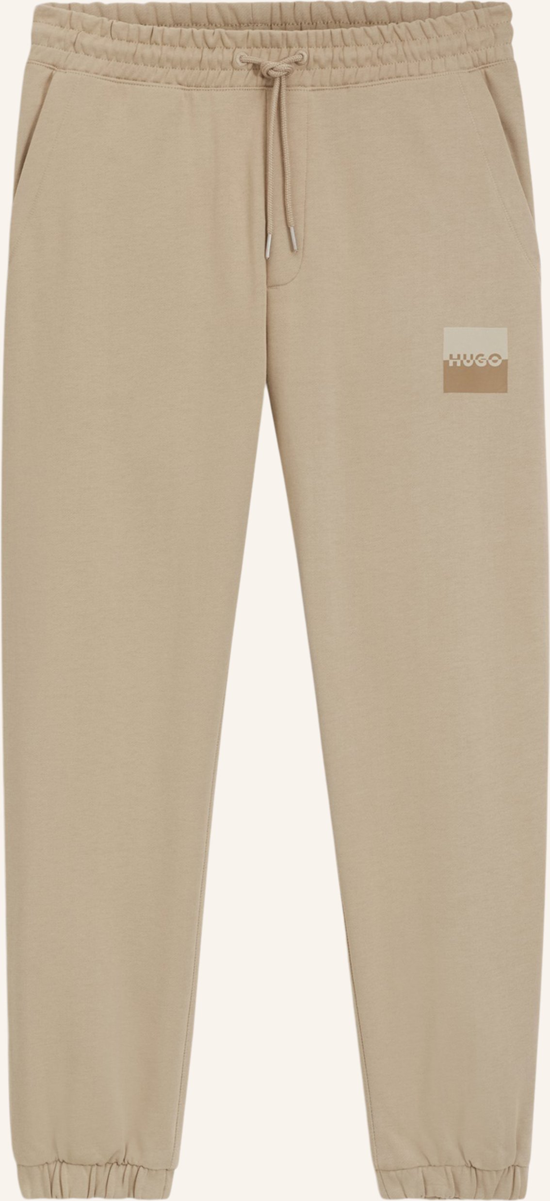 Thumbnail - Hugo Casual Hose Dusplitan Relaxed Fit beige