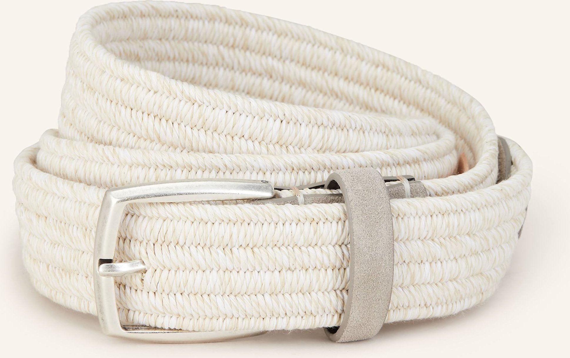 Veneta Cinture Flechtgürtel weiss