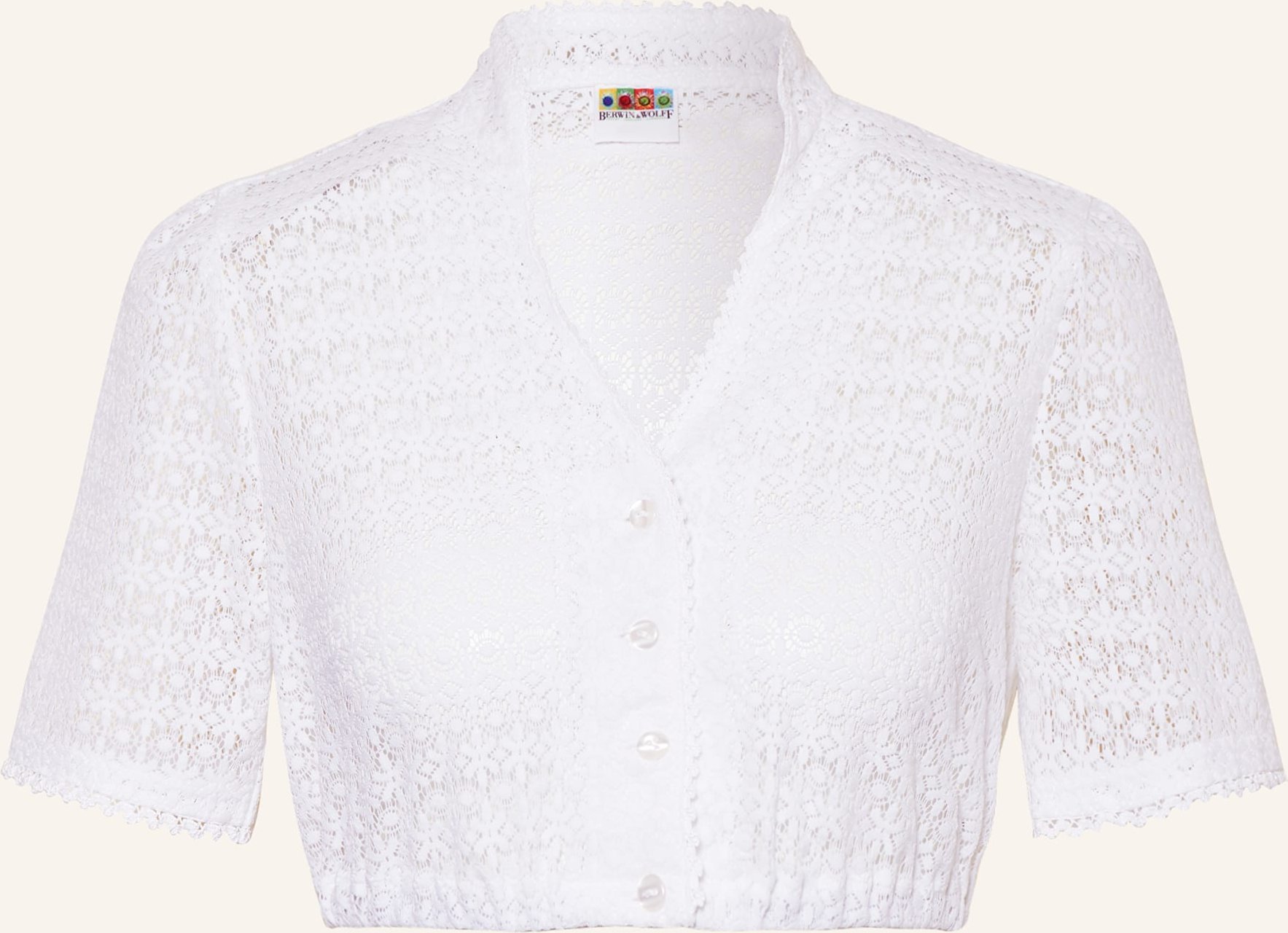 Berwin & Wolff Dirndlbluse Aus Spitze weiss