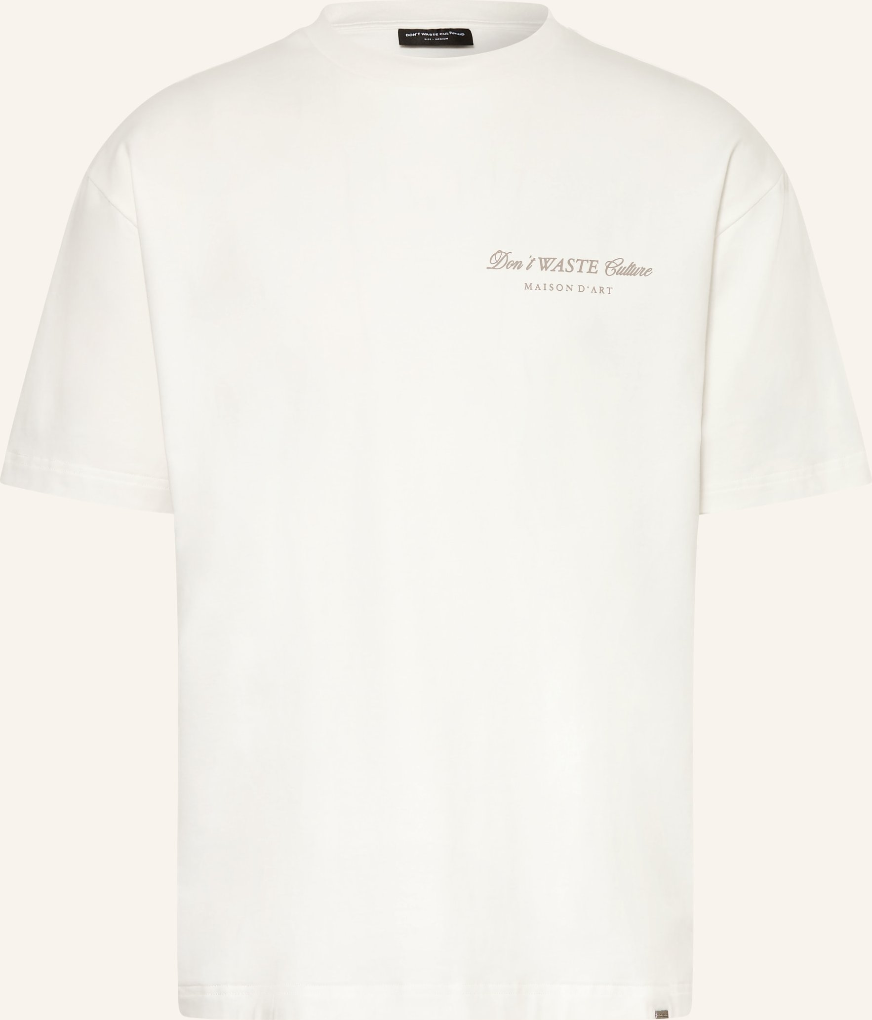 Don't Waste Culture T-Shirt Gavina Ornament weiss