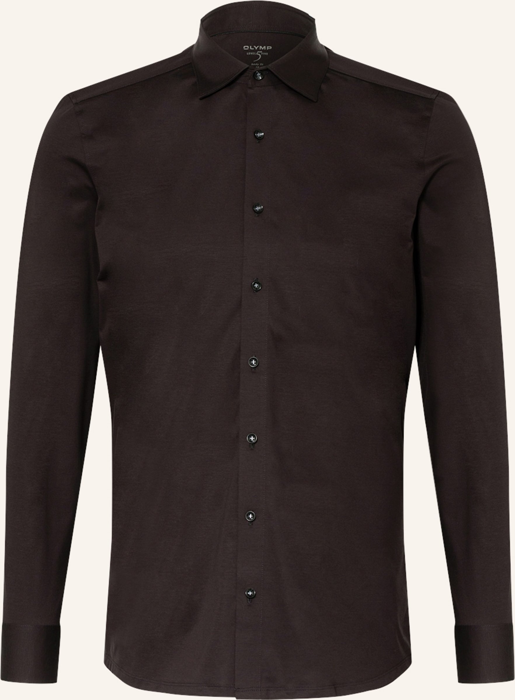 Thumbnail - Olymp Jerseyhemd Level Five 24/Seven Body Fit schwarz