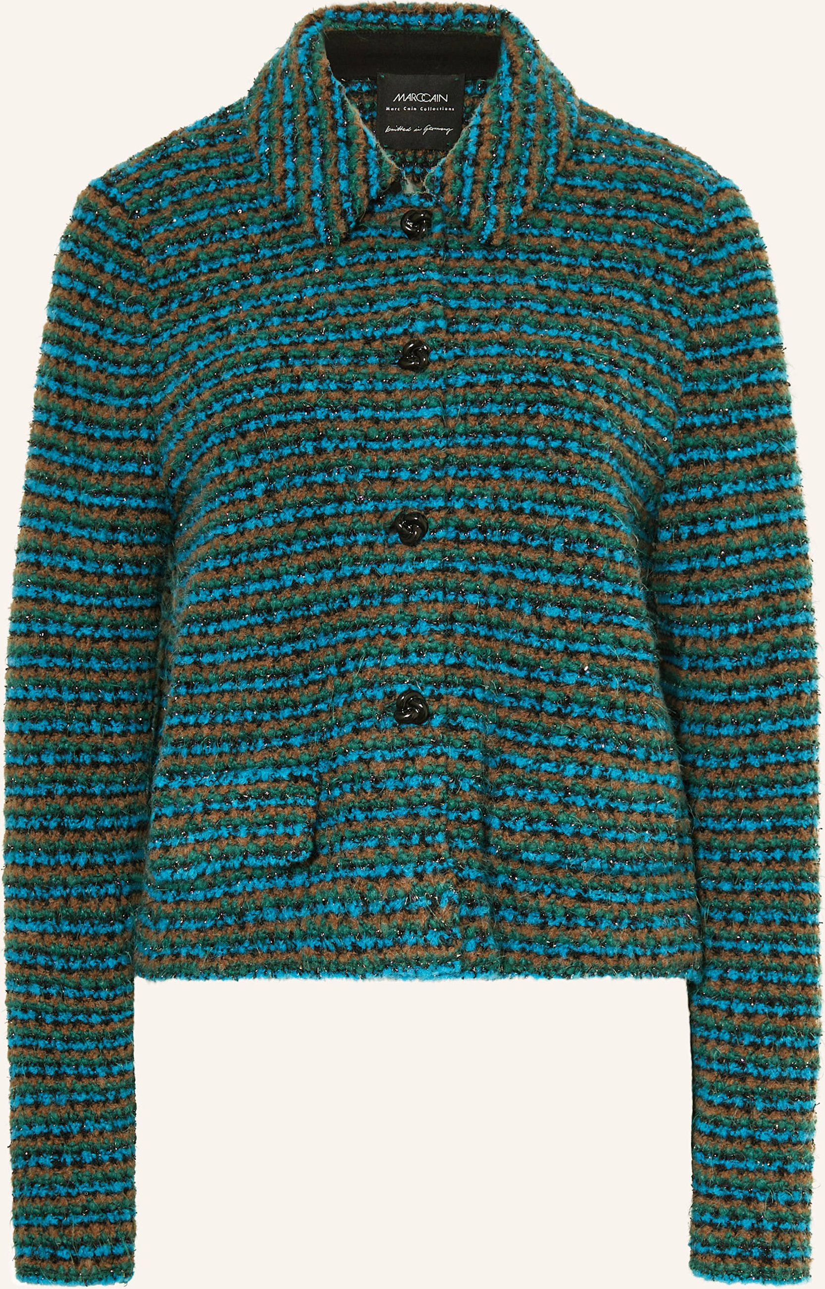 Thumbnail - Marc Cain Strickjacke Mit Glitzergarn gruen