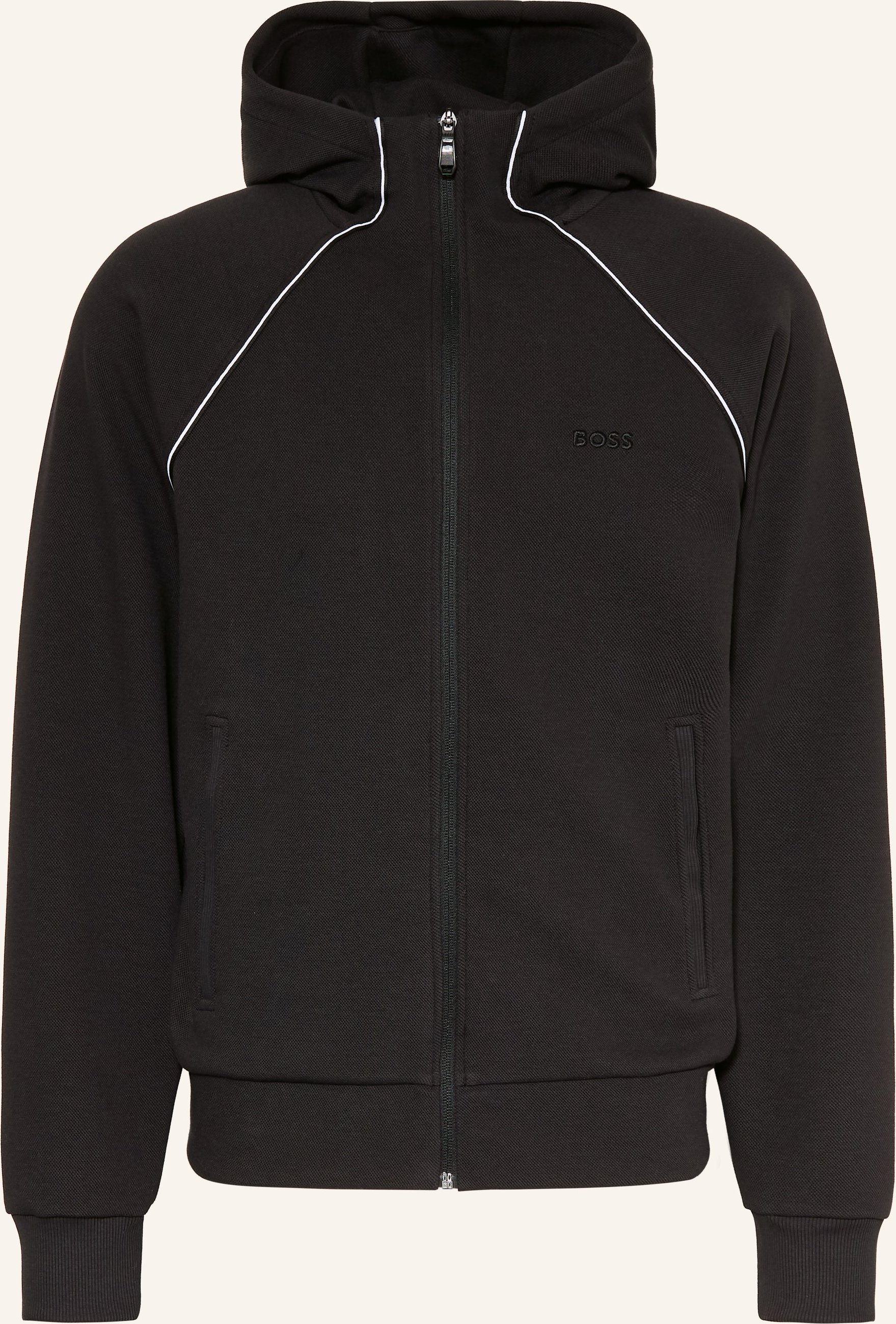 Boss Sweatjacke Join Saggy schwarz