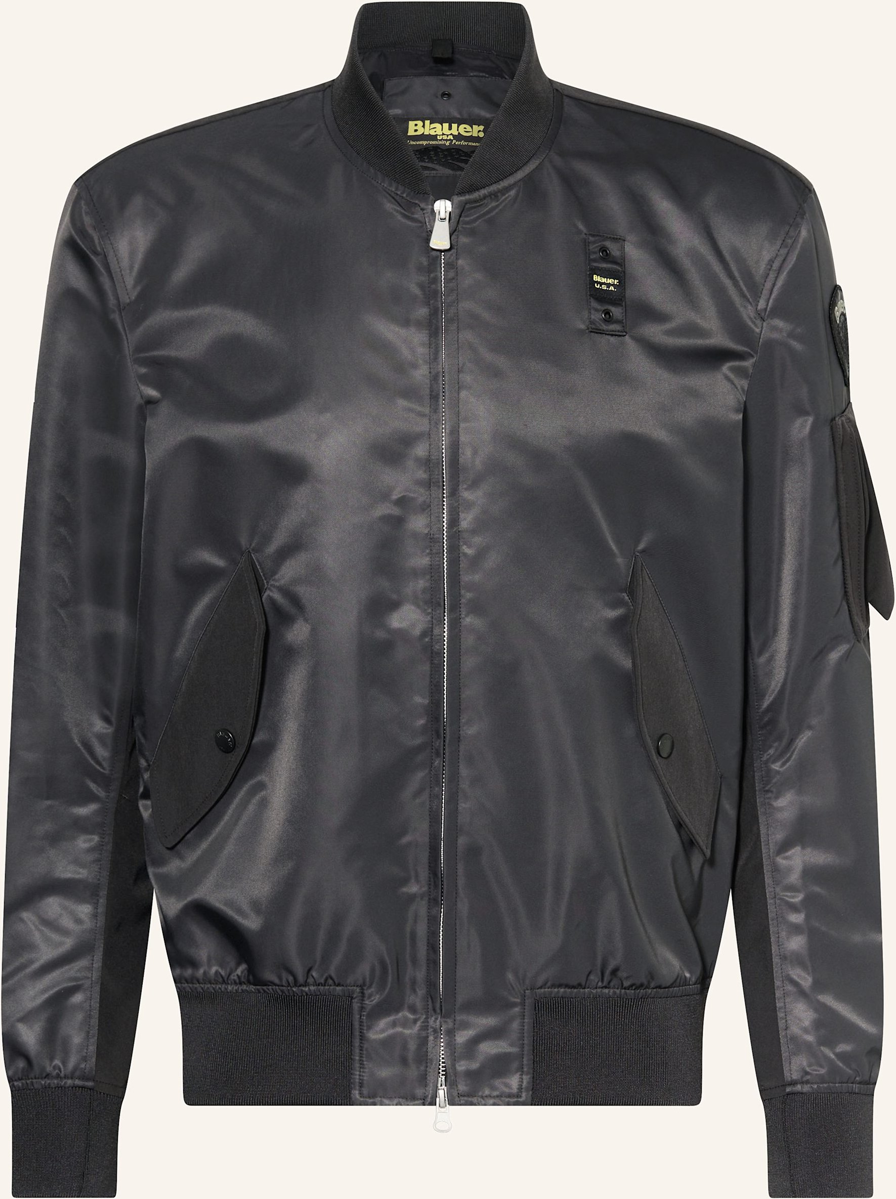 Blauer Blouson Rocky schwarz