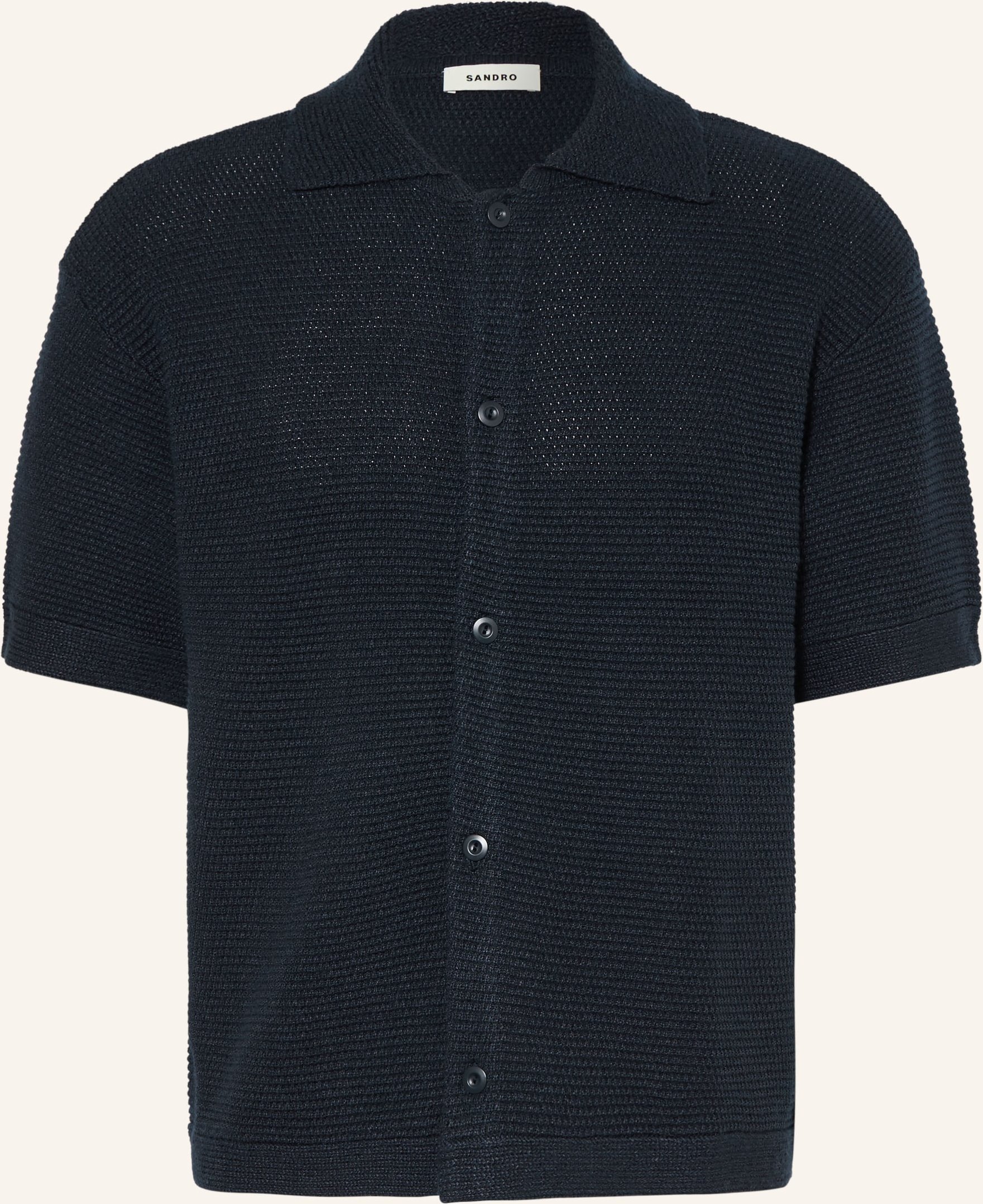 Sandro Kurzarm-Hemd Comfort Fit blau