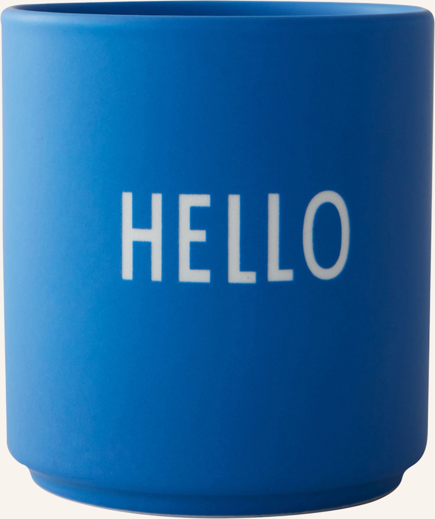 Design Letters Becher Hello blau