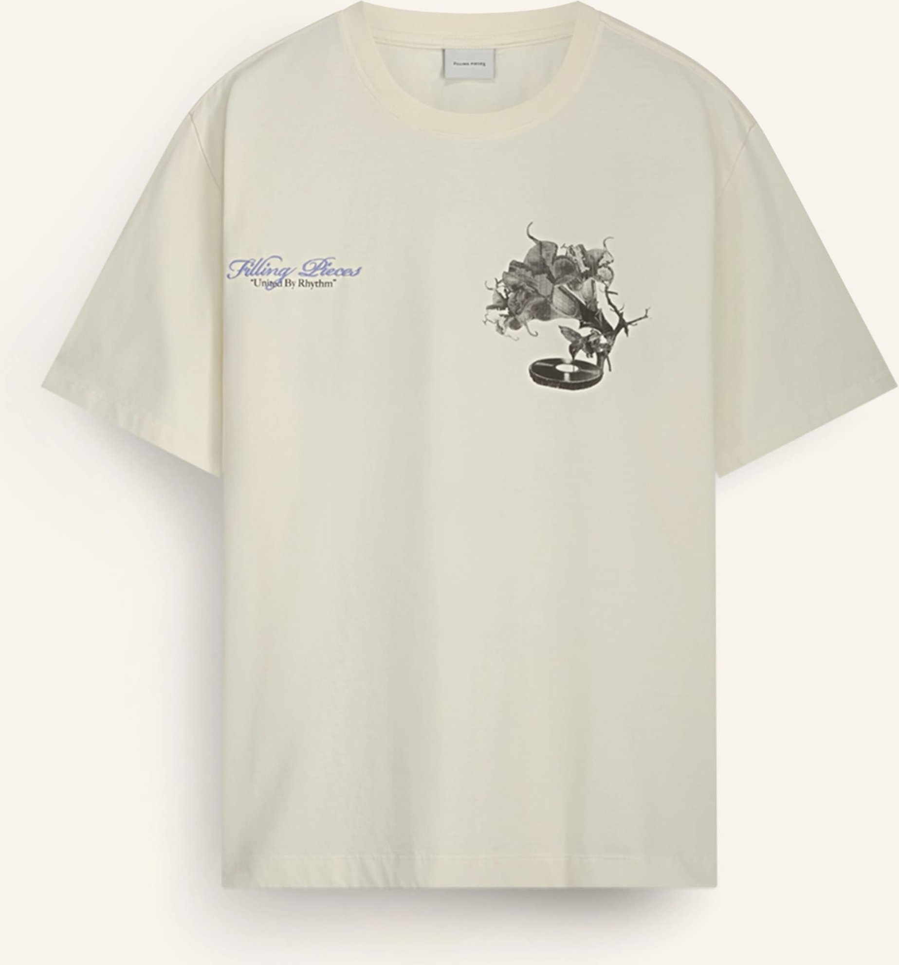 Filling Pieces T-Shirt Gramophone weiss
