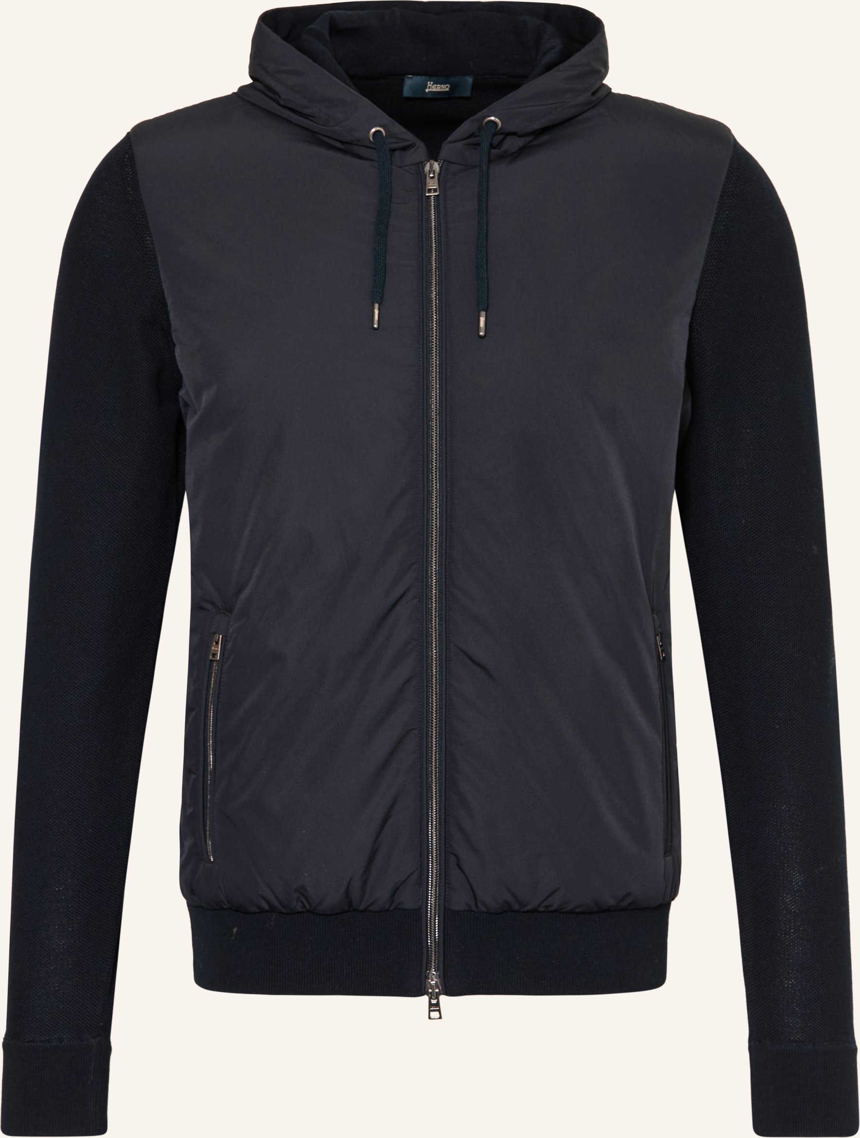 Herno Jacke Im Materialmix blau